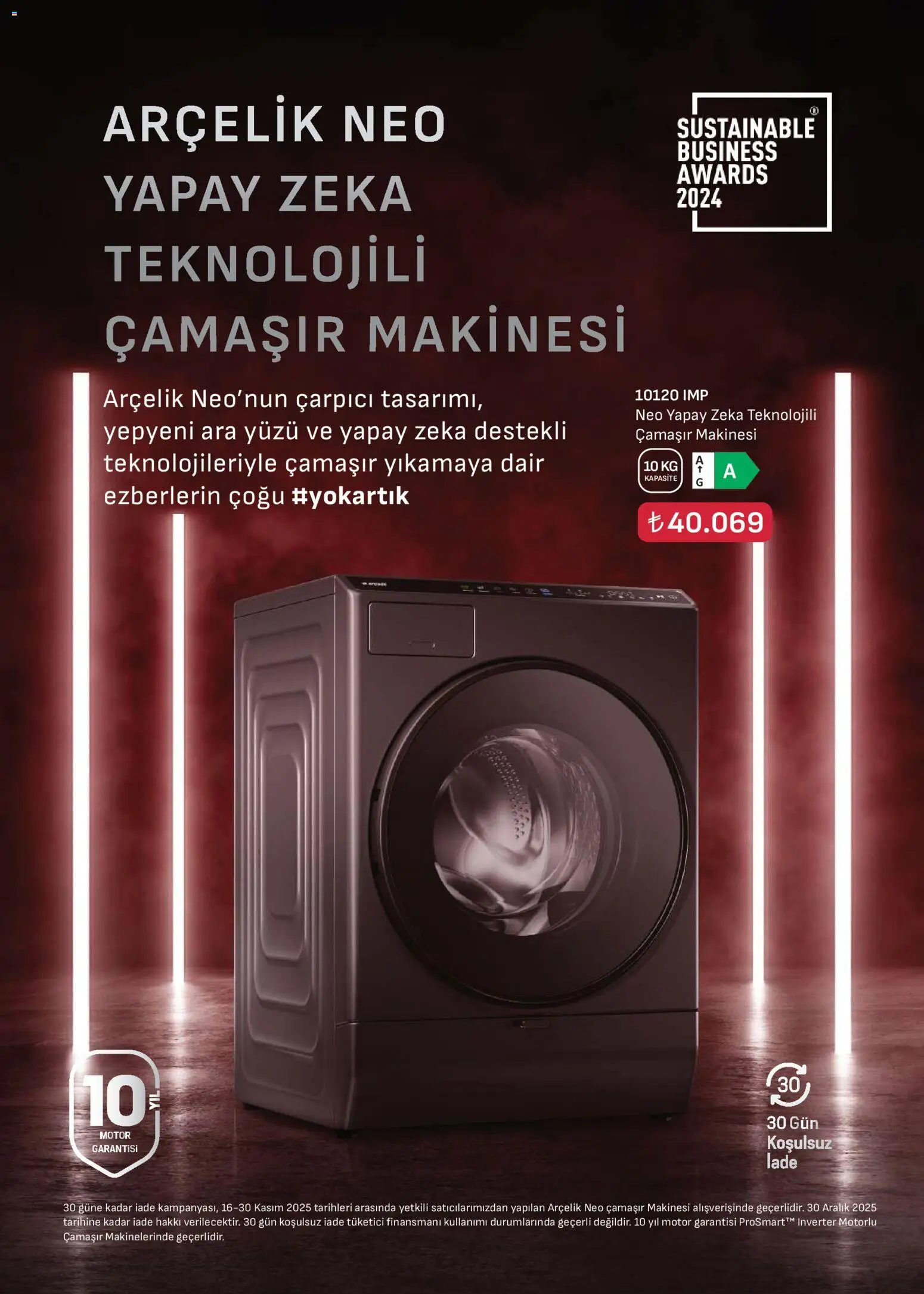 Arçelik Katalog - 16.11.2025 tarihinden itibaren geçerlidir | Sayfa: 19 | Ürünler: Çamaşır makinesi