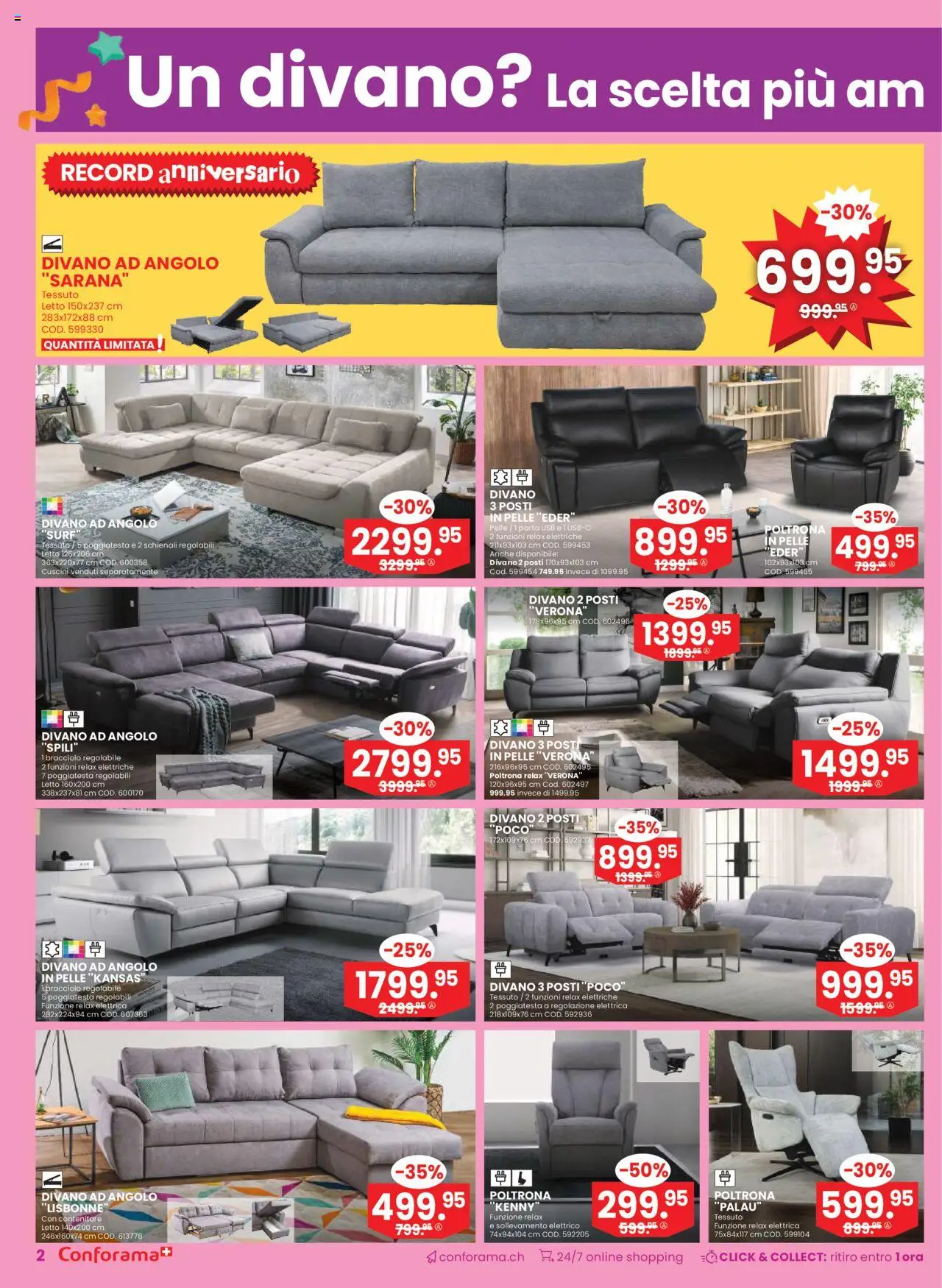 Conforama Aktionen IT – gültig ab 10.09.2025 | Seite: 2 | Produkte: Usb