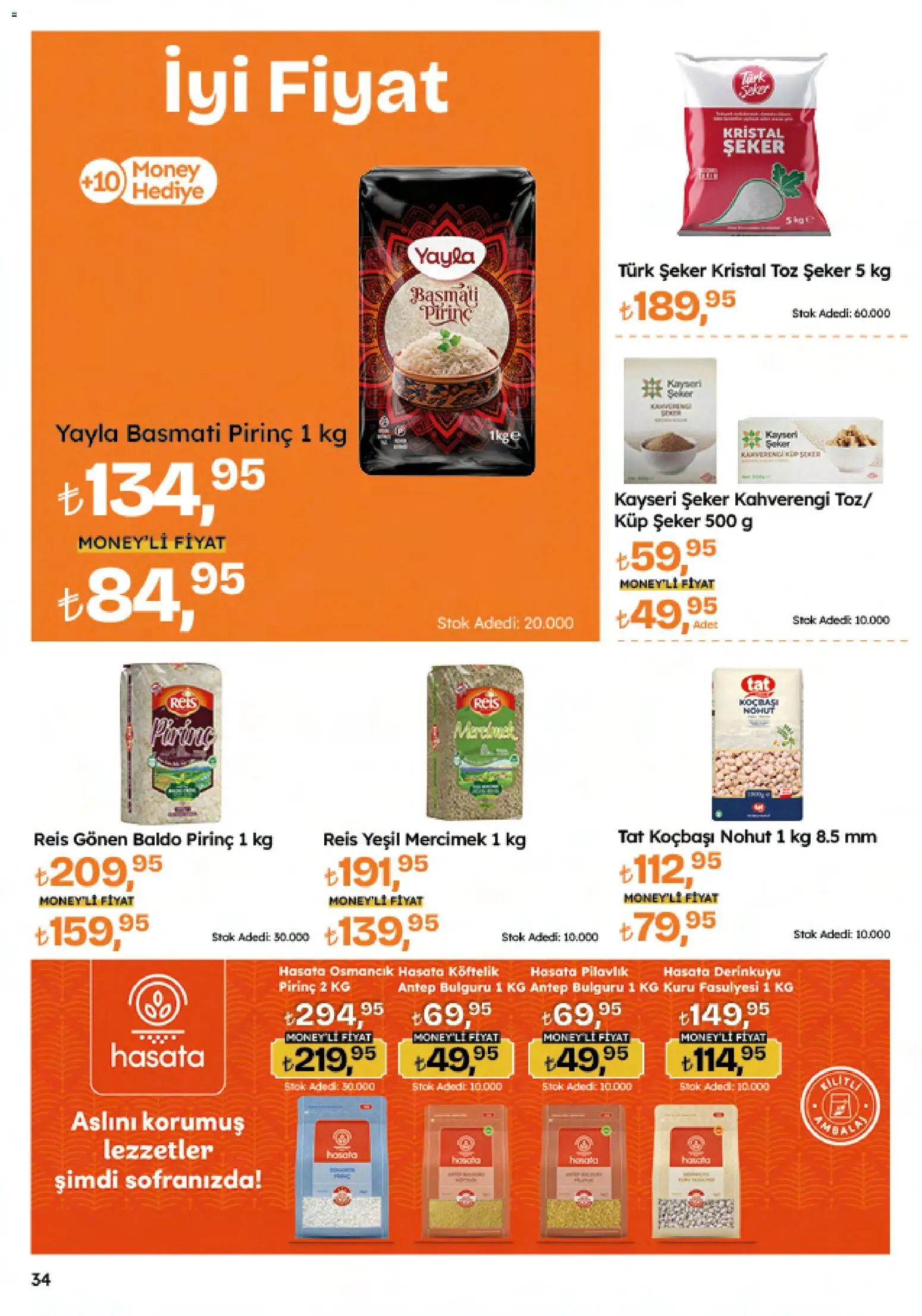 Migros Katalog - 5M Migroskop Dijital - 29.01.2026 tarihinden itibaren geçerlidir | Sayfa: 34 | Ürünler: Ravioli, Pirinç, Toz şeker, Küp şeker