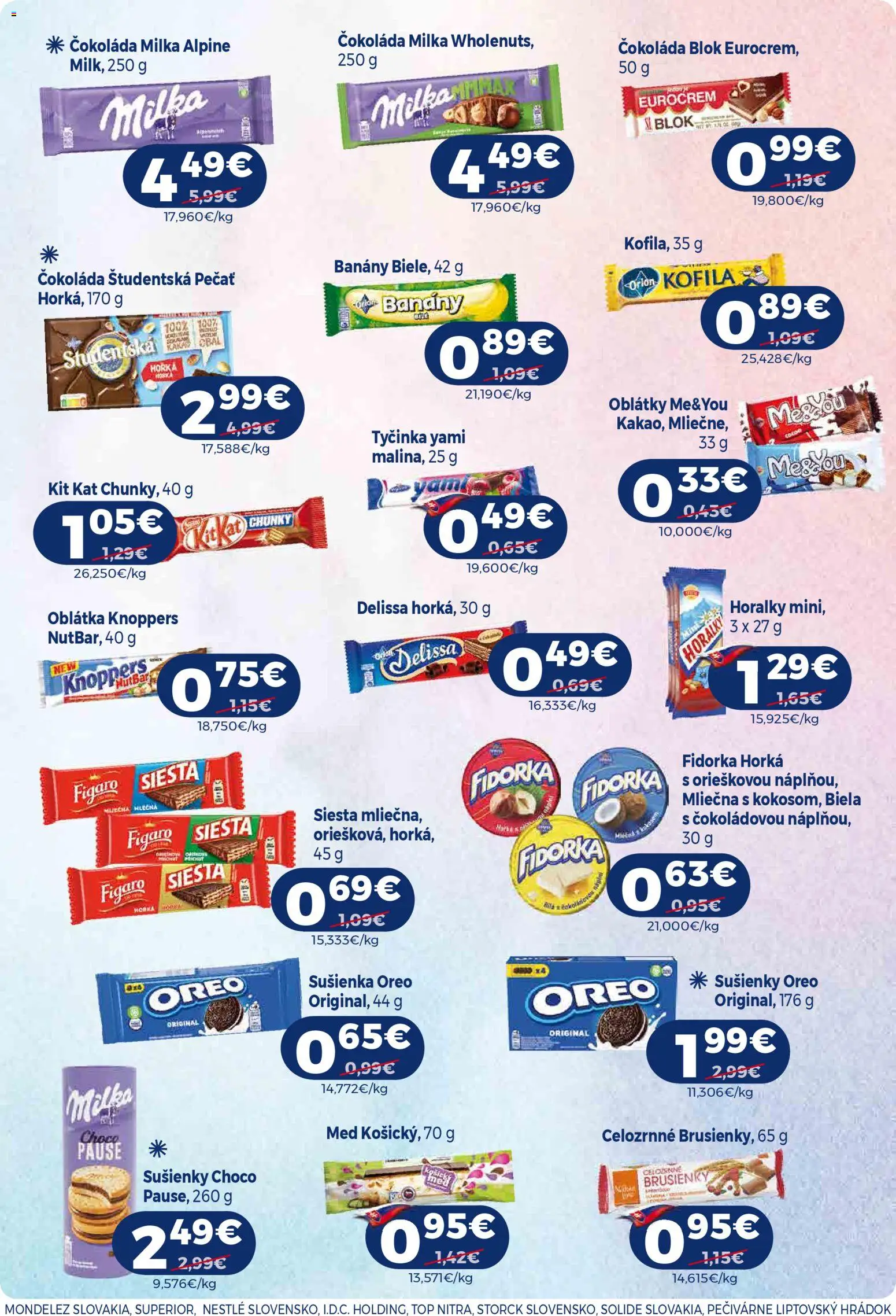 Nové Milk Agro akcie – leták je platný od 21.01.2026 | Strana: 10 | Produkty: Banány, Čokoláda, Med, Horálky