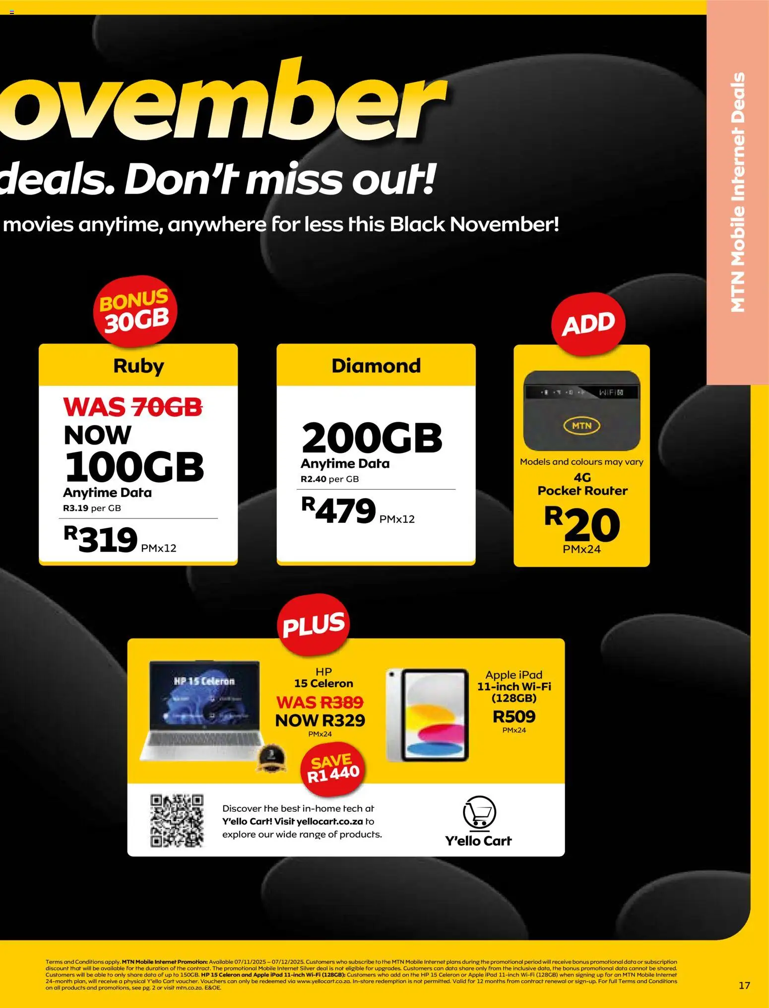 New MTN catalogue – valid from 07.11.2025 | Page: 17 | Products: Data, Router
