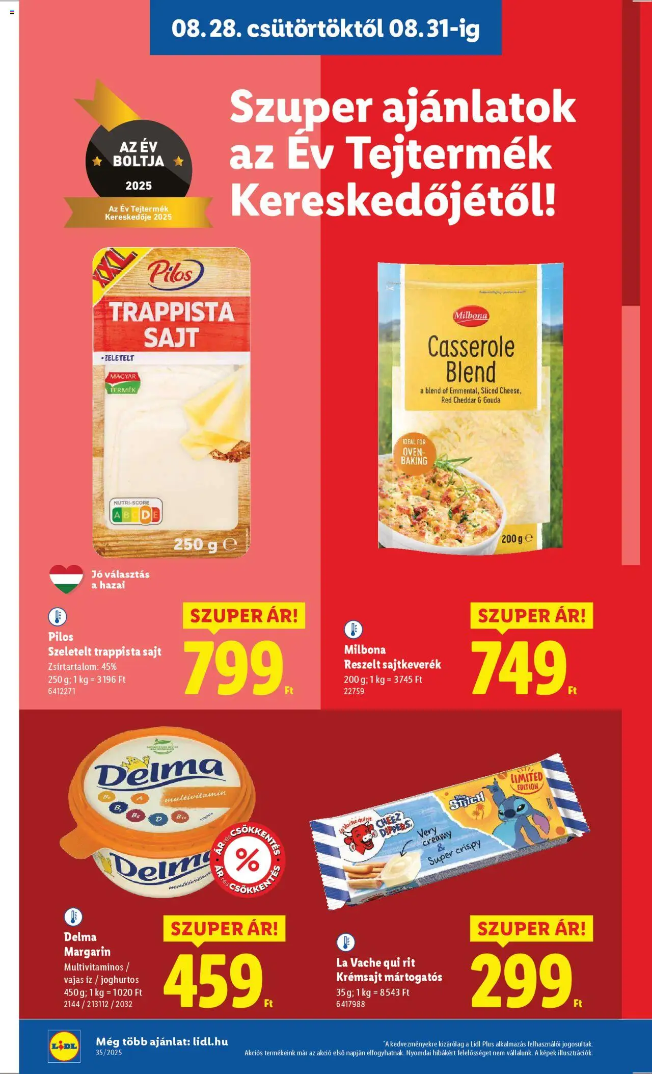 Lidl akciós ujság - amely érvényes a következő dátumtól: 28.08.2025 | Oldal: 10 | Termékek: Krémsajt, Gouda, Sajt, Cheddar