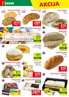 Jager katalog akcije – veljaven od 28.01.2026 | Stran: 6 | Izdelki: Mlečna rezina, Pekarna, Toast, Kruh