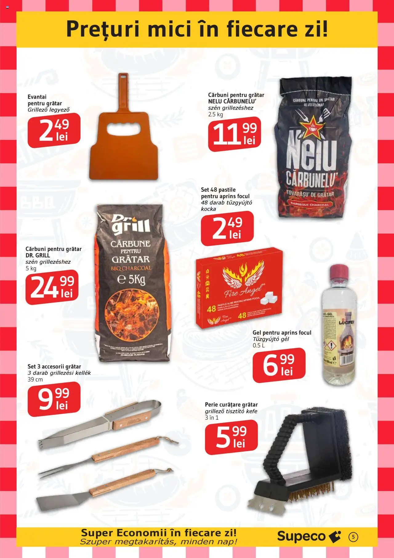 Catalog Supeco Bilingv – valabil de la 07.08.2025 | Pagină: 5 | Produse: Grill, Grătar, Mici, Perie