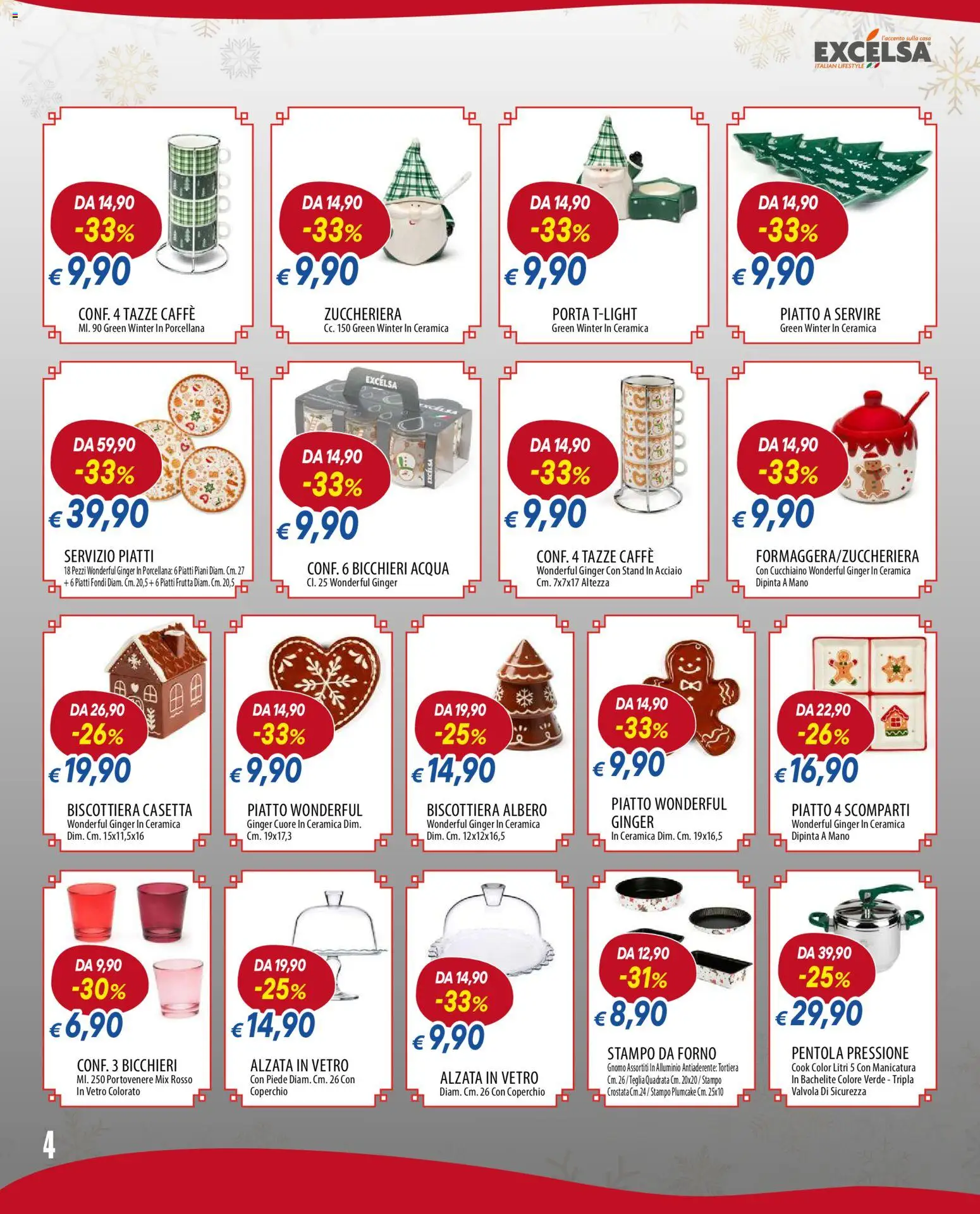 Volantino Famila del 08.12.2025 | Pagina: 4 | Prodotti: Plumcake, Piatto, Forno, Alluminio