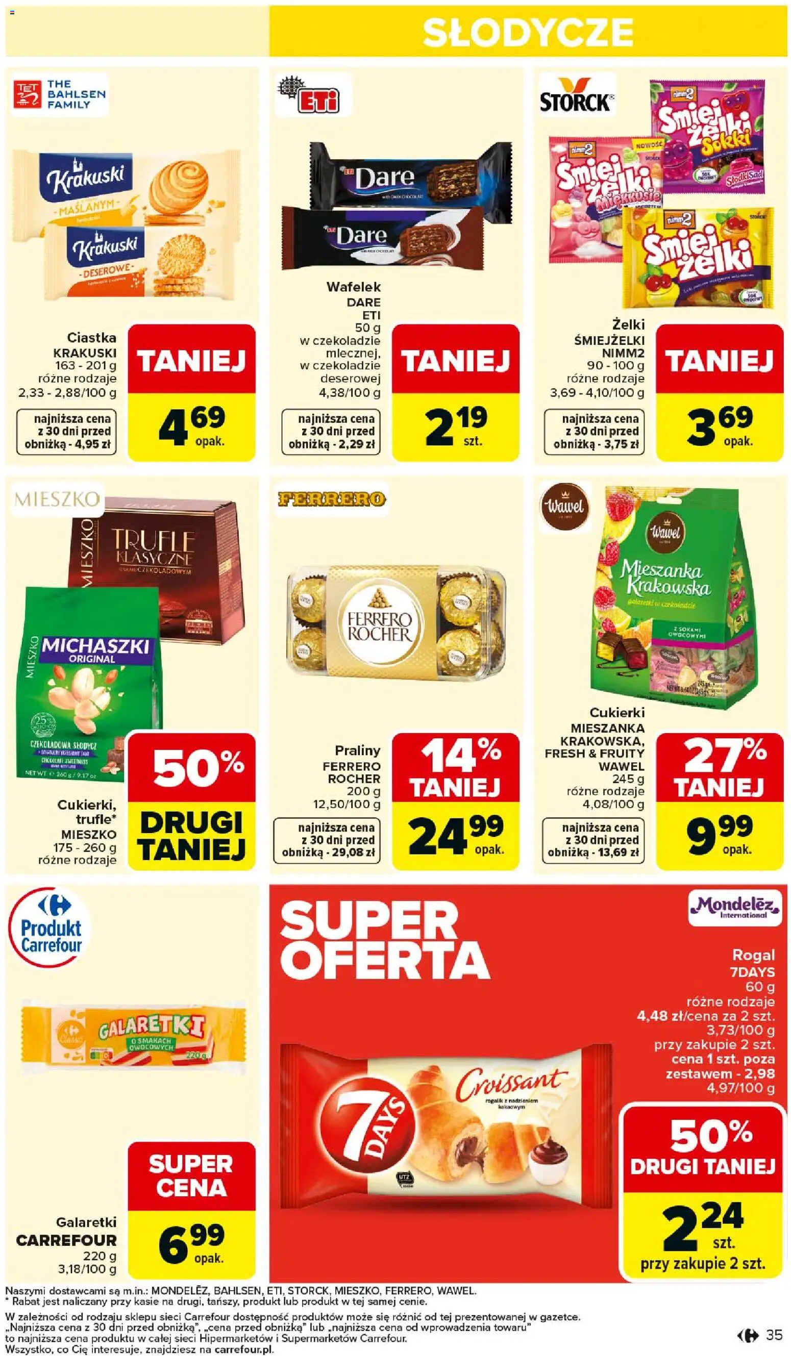 Carrefour Gazetka od 26.01.2026 | Strona: 37 | Produkty: Słodycze, Czekoladowa, Praliny, Cukierki