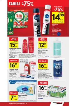 Pogląd oferty "Intermarche Gazetka" - ważna od 30.10.2025 | Strona: 41 | Produkty: Gillette, Płyn do kąpieli, Odżywka, Pasta do zębów