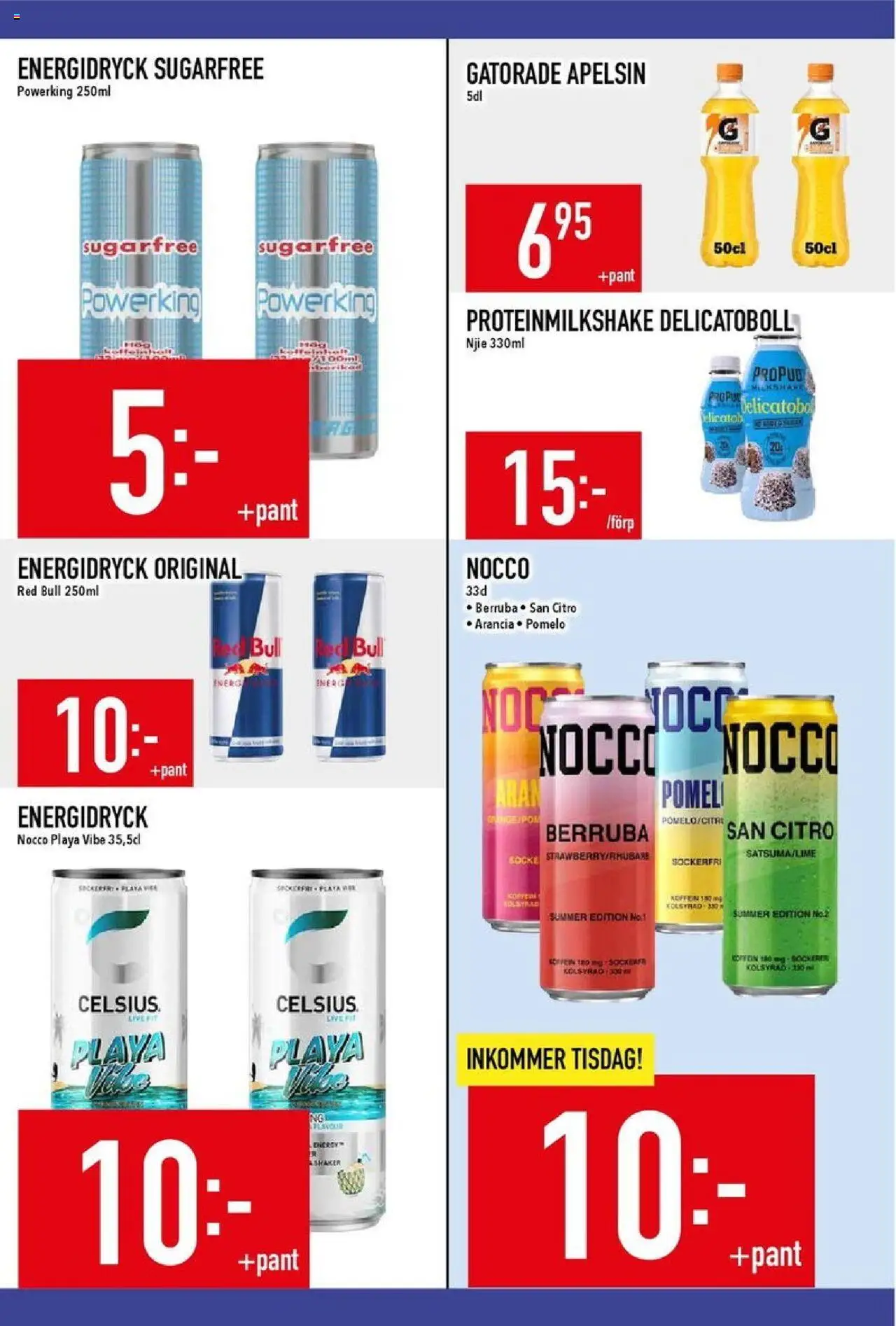 Matdax reklamblad aktuell från 13.10.2025 | Sida: 18 | Produkter: Red bull, Energidryck, Apelsin