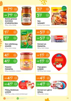 Pogląd oferty "Eurocash gazetka - Oferta Produktowa" - ważna od 05.03.2026 | Strona: 44 | Produkty: Kiełbasa, Paprykarz, Rybna, Łosoś