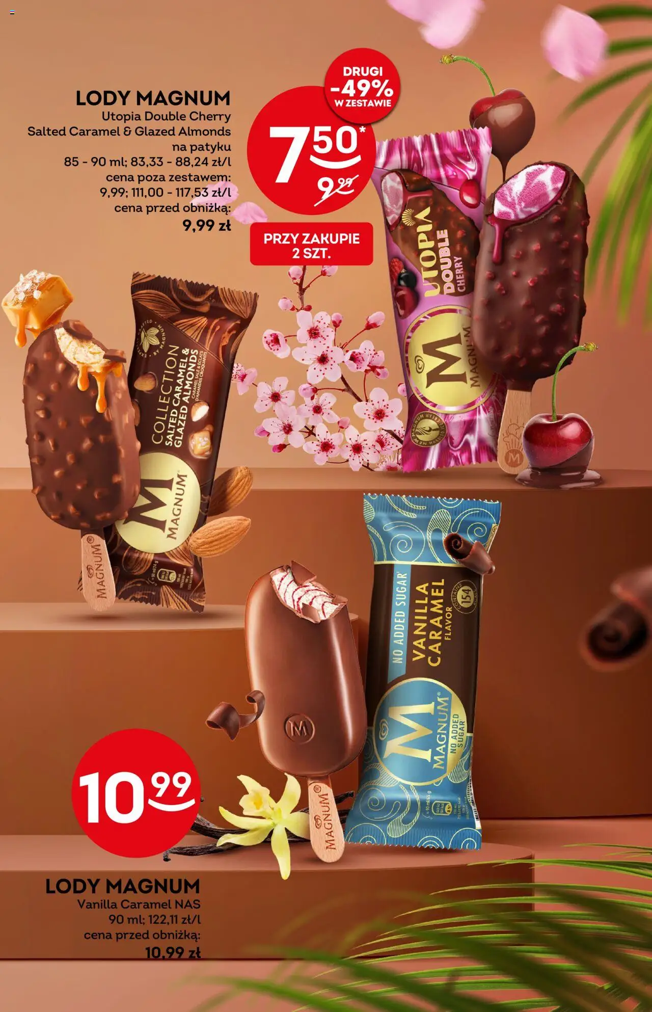 Żabka Gazetka - Lody od 30.07.2025 | Strona: 11 | Produkty: Lody Magnum, Lody