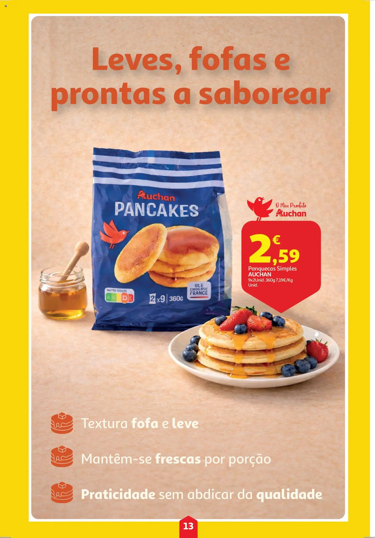 Auchan folheto │ válido de 19.03.2026 | Página: 13 | Produtos: Panquecas