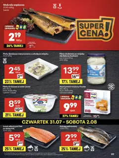 Delikatesy Centrum Gazetka od 31.07.2025 | Strona: 20 | Produkty: Makrela wędzona, Pstrąg, Łosoś, Nuggets