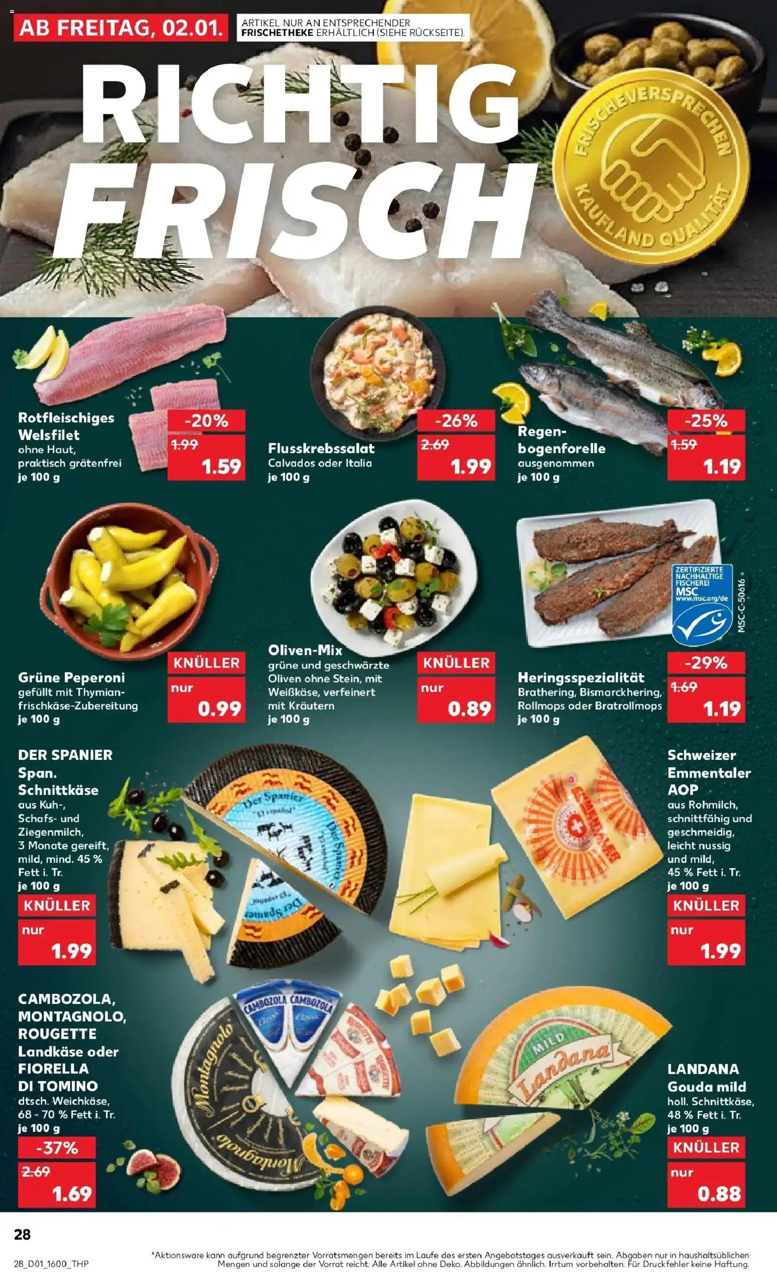 Kaufland prospekt Soest	 – gültig ab 05.01.2026 | Seite: 28 | Produkte: Gouda