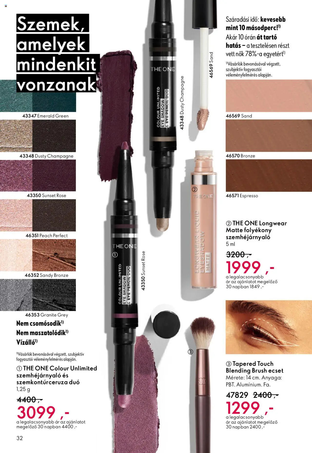 Oriflame akciós ujság - amely érvényes a következő dátumtól: 01.10.2025 | Oldal: 32 | Termékek: Ecset