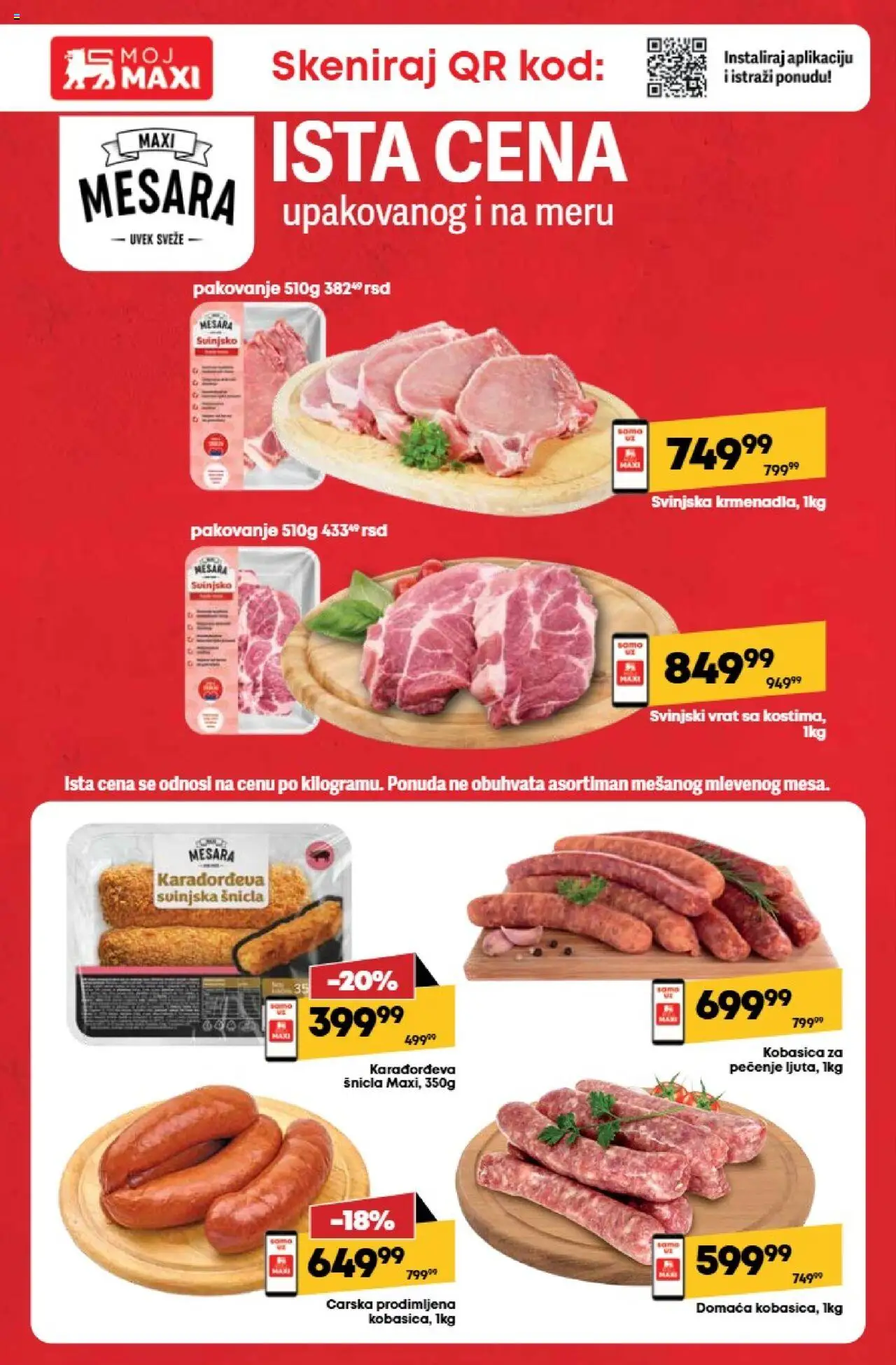 Maxi katalog - važi od 14.08.2025 | Strana: 15 | Proizvode: Svinjski vrat, Pakovanje, Kobasica