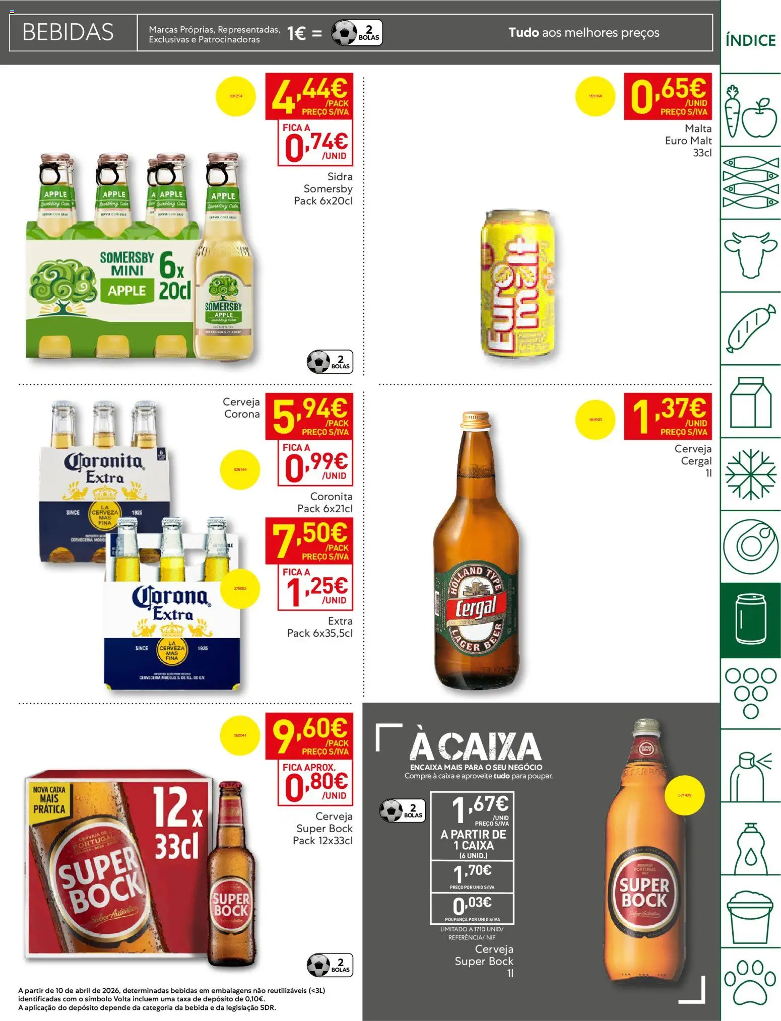 Recheio - Bons Negócios Madeira │ válido de 21.04.2026 | Página: 35 | Produtos: Super bock, Caixa, Somersby, Bebida