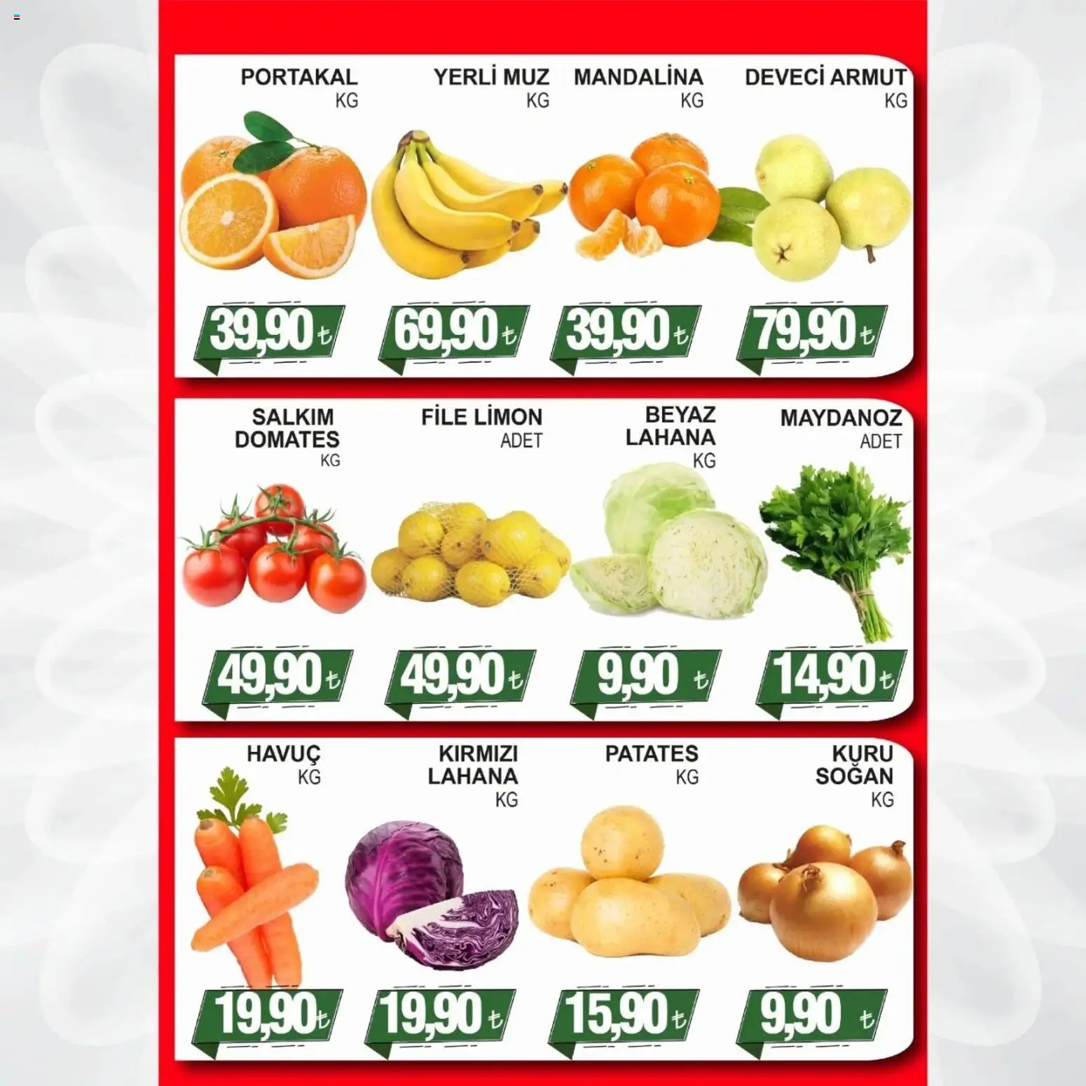 Furpa - Katalog Muhteşem Fiyatlar - 05.03.2026 tarihinden itibaren geçerlidir | Sayfa: 5 | Ürünler: Domates, Muz, Soğan, Limon