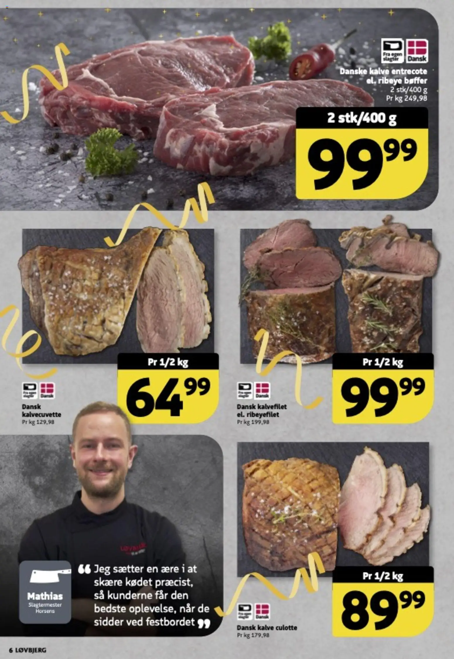 Løvbjerg tilbudsavis – gyldig fra 27.12.2025 | Side: 6 | Produkter: Bøffer, Entrecote