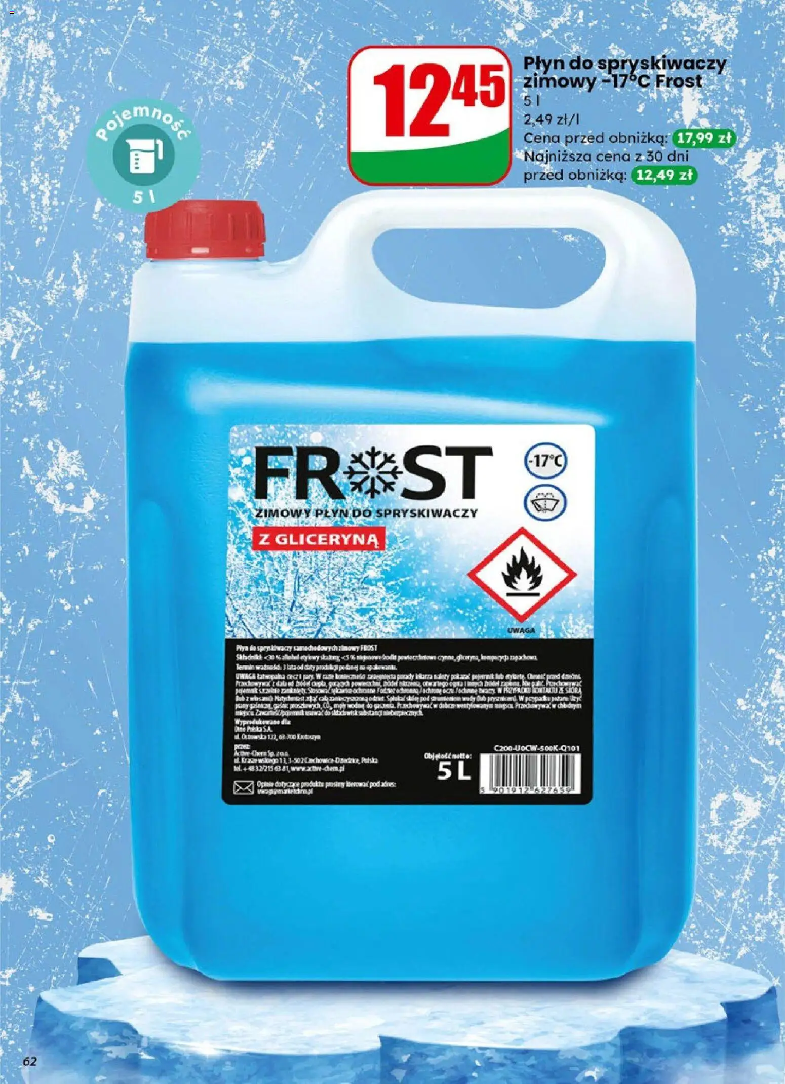Dino Gazetka od 07.01.2026 | Strona: 62 | Produkty: Płyn do spryskiwaczy zimowy, Płyn do spryskiwaczy