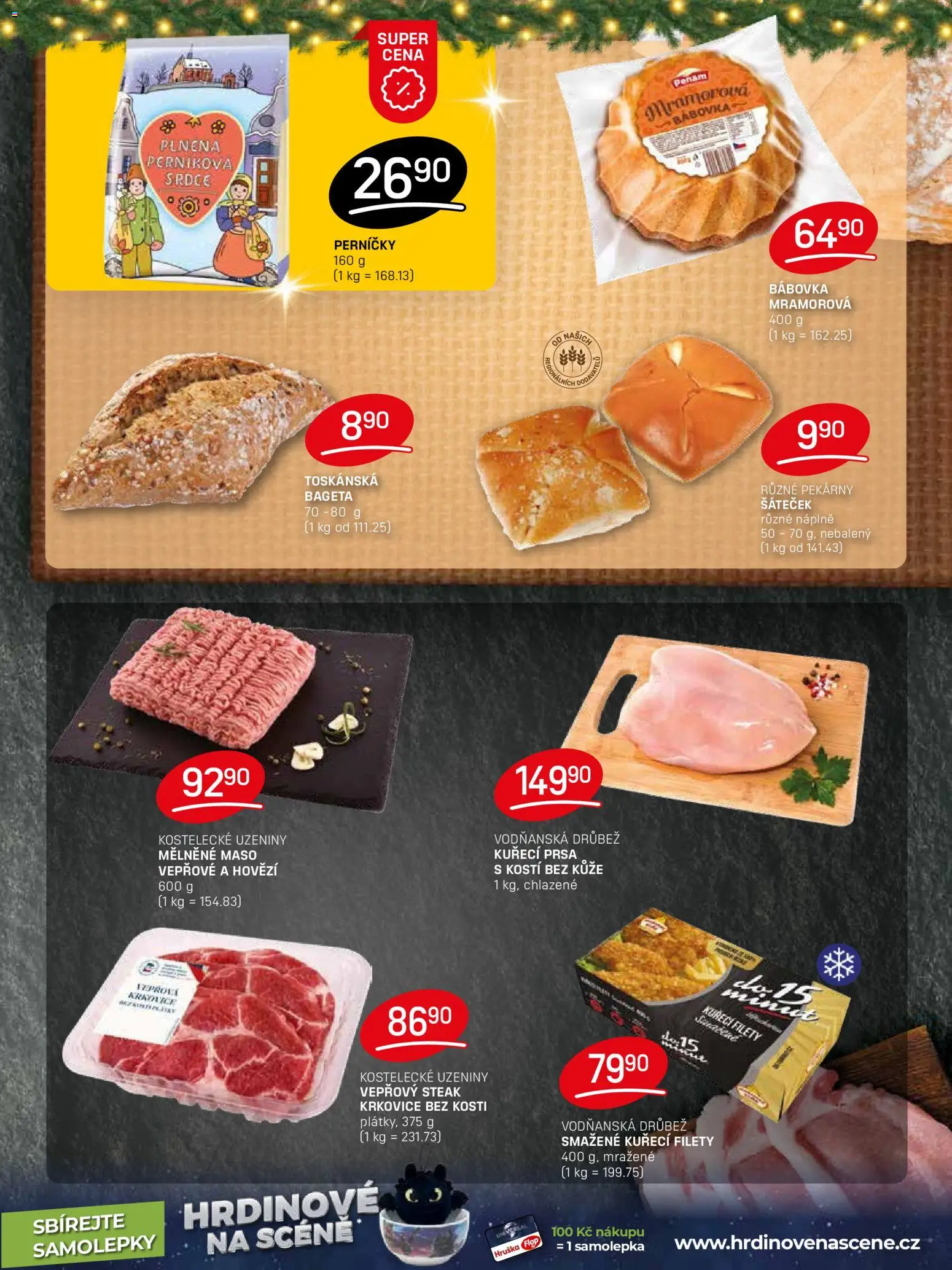 Flop leták od 26.11.2025 | Strana: 3 | Produkty: Hovězí, Maso, Krkovice, Perníčky