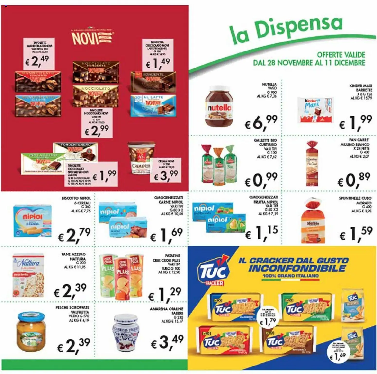 Volantino Coal del 28.11.2025 | Pagina: 20 | Prodotti: Pane, Patatine, Gallette, Amarena