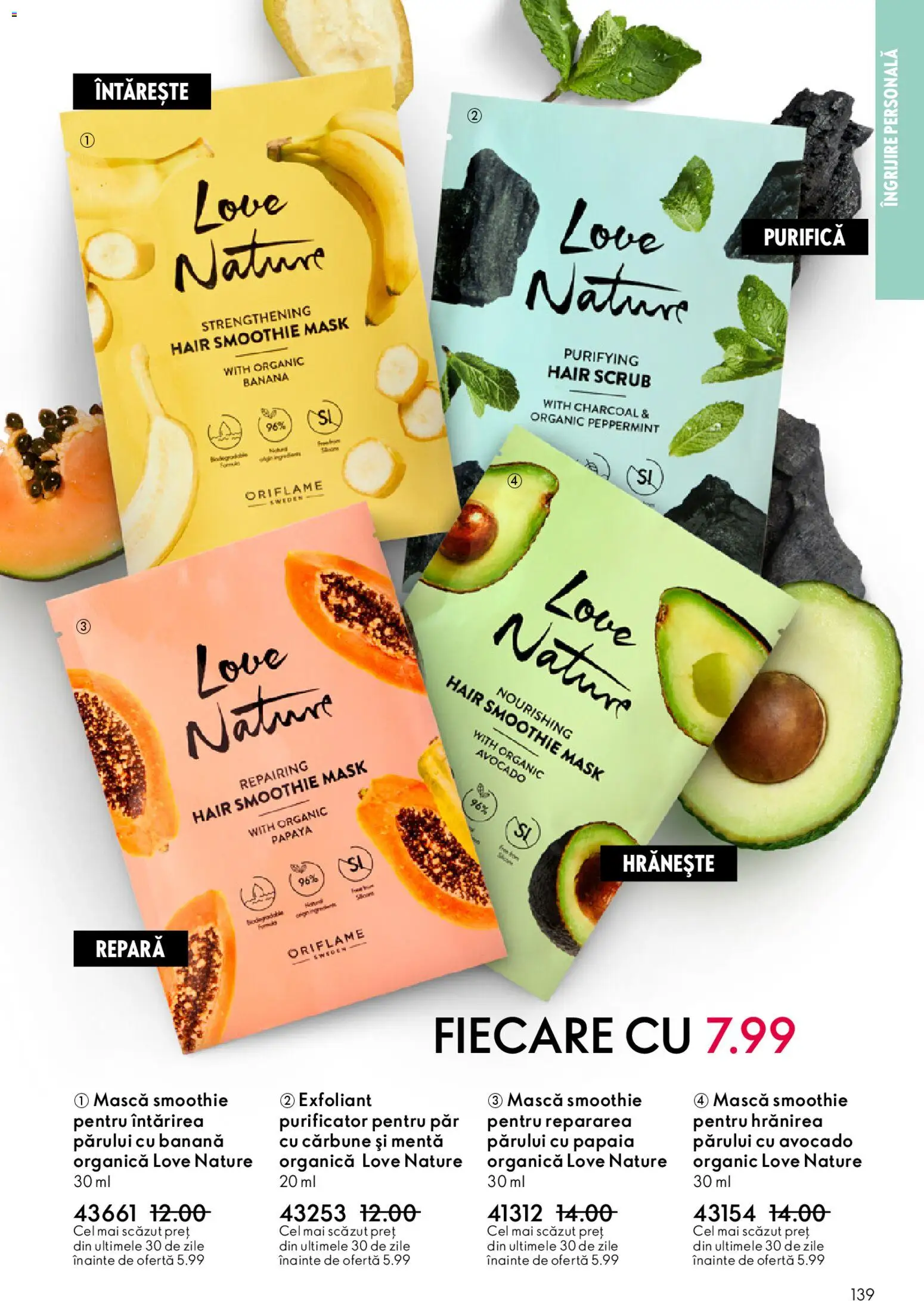 Noul catalog Oriflame – valabil de la 27.05.2026 | Pagină: 139 | Produse: Exfoliant, Scrub, Avocado, Smoothie