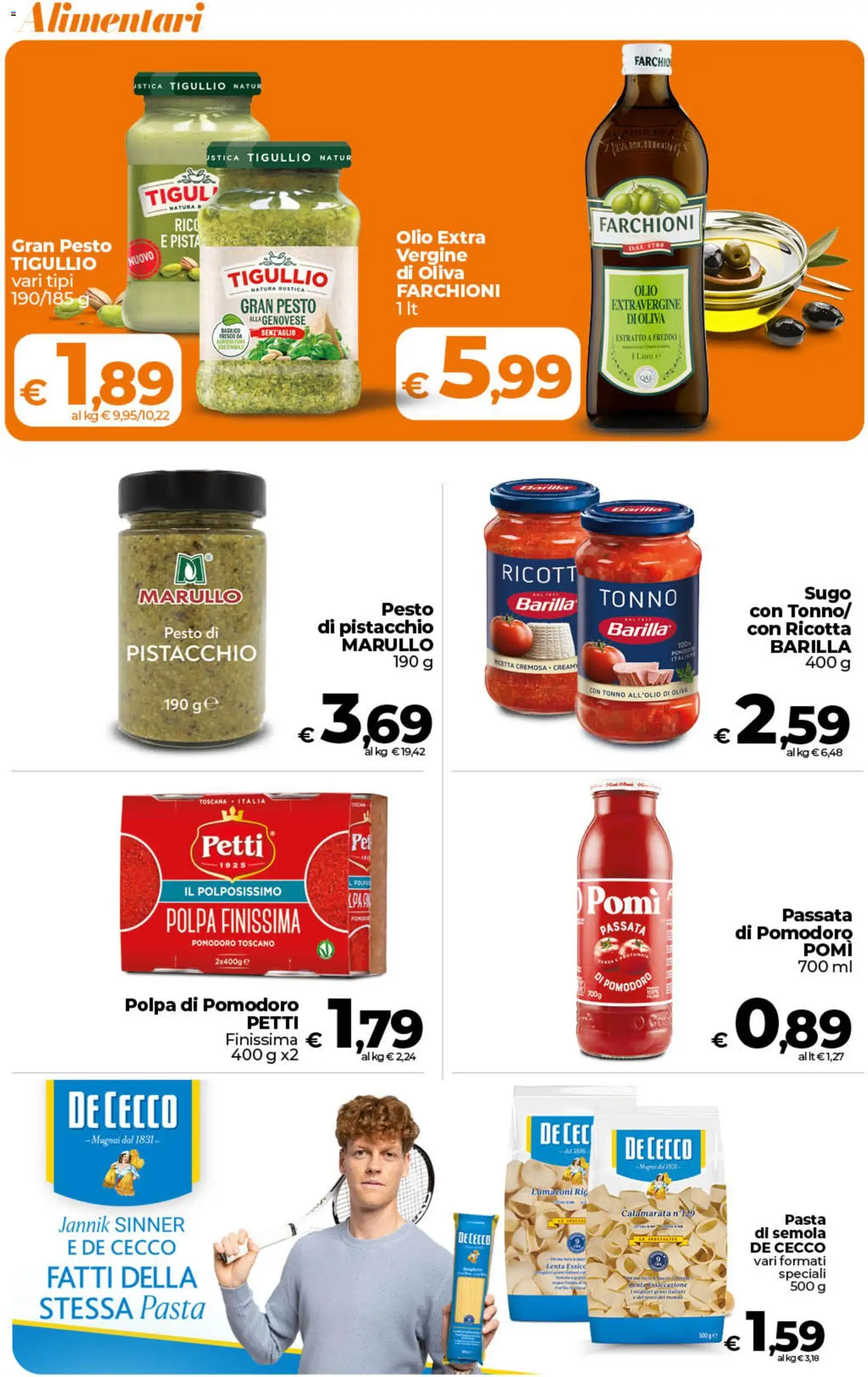 Volantino Ipercoop del 07.04.2026 | Pagina: 34 | Prodotti: Pasta, Pesto, Passata di pomodoro, Sugo