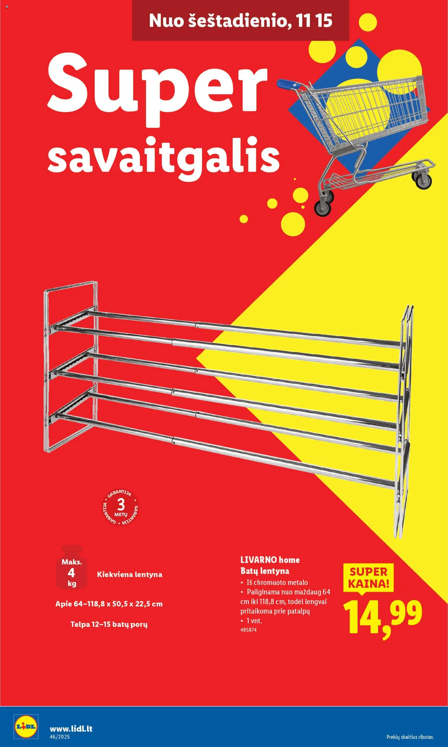 LIDL akcijos nuo 10.11.2025 | Puslapis: 42 | Prekių: Lentyna