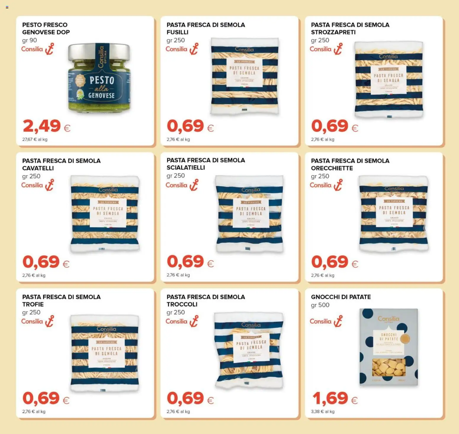 Volantino Oasi del 23.04.2026 | Pagina: 11 | Prodotti: Patate, Pasta, Pesto, Gnocchi