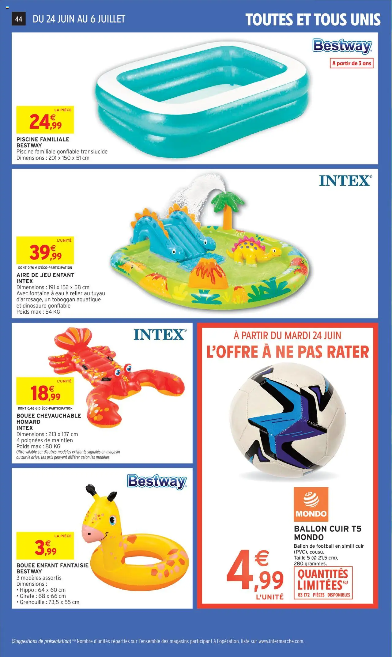  | Page: 46 | Produits: Poids, Tuyau, Poignées, Ballon de football
