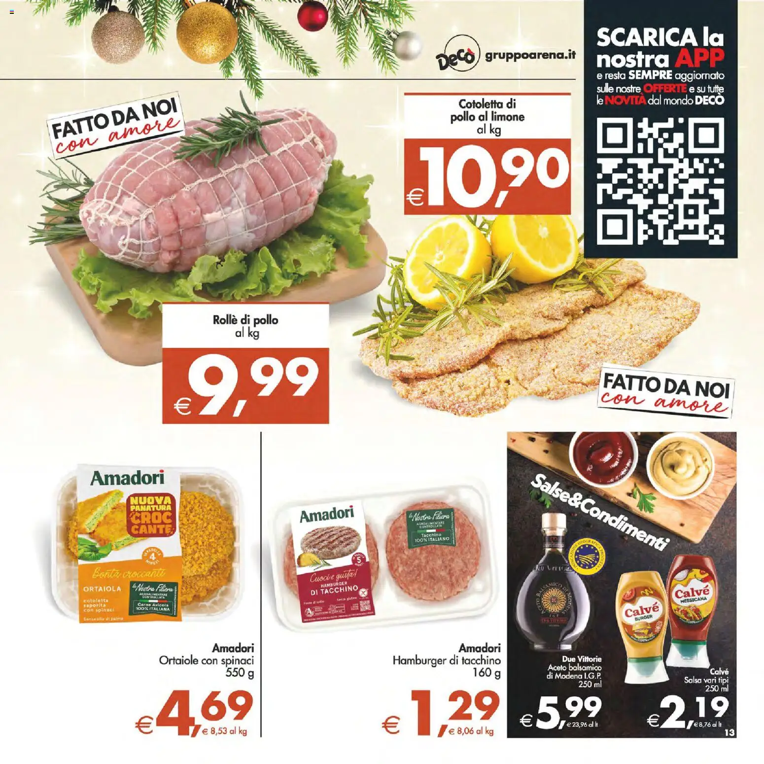 Volantino Decò del 05.12.2025 | Pagina: 13 | Prodotti: Pollo, Salsa, Limone, Spinaci