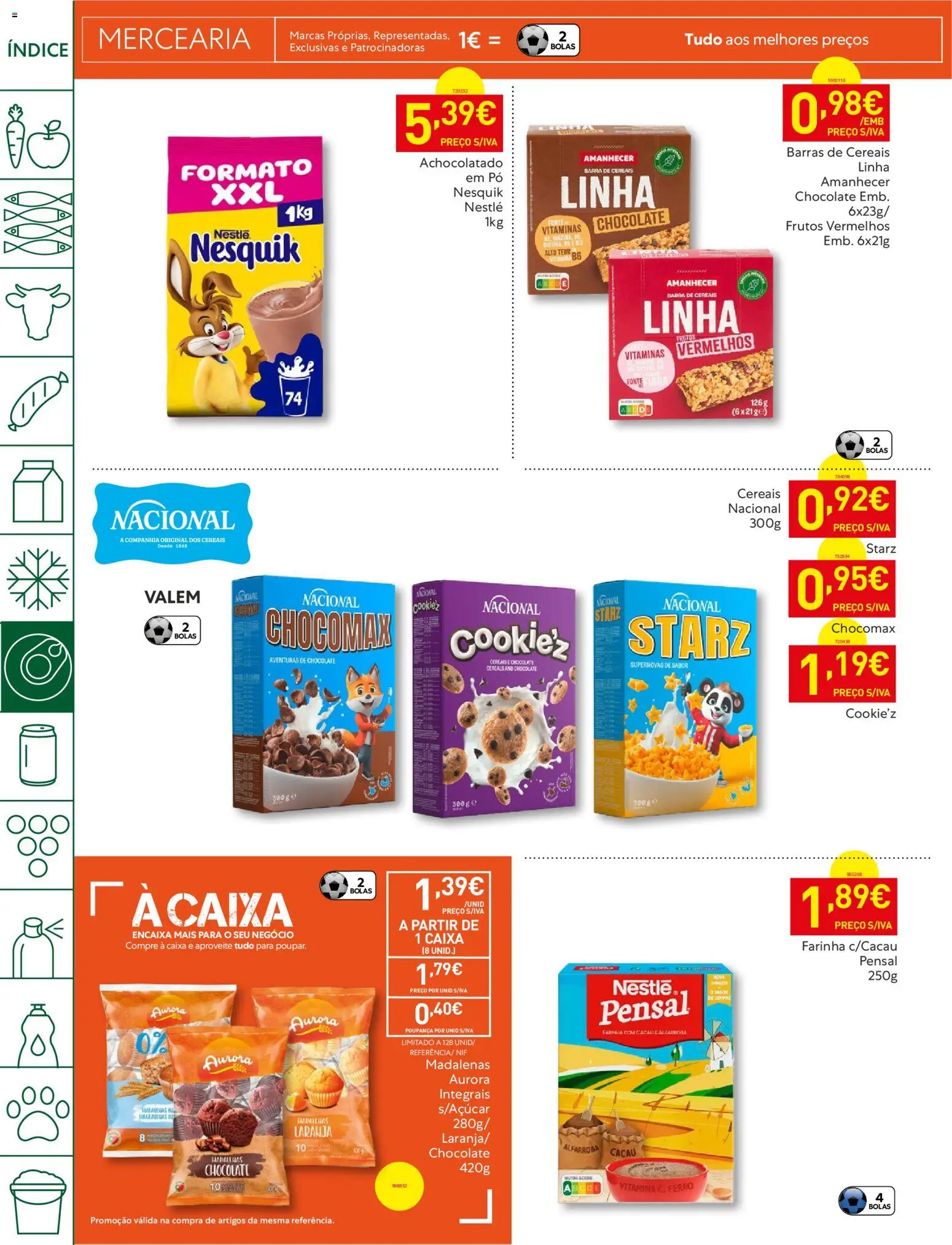 Recheio folheto │ válido de 07.04.2026 | Página: 30 | Produtos: Barras de cereais, Pó, Caixa, Chocolate