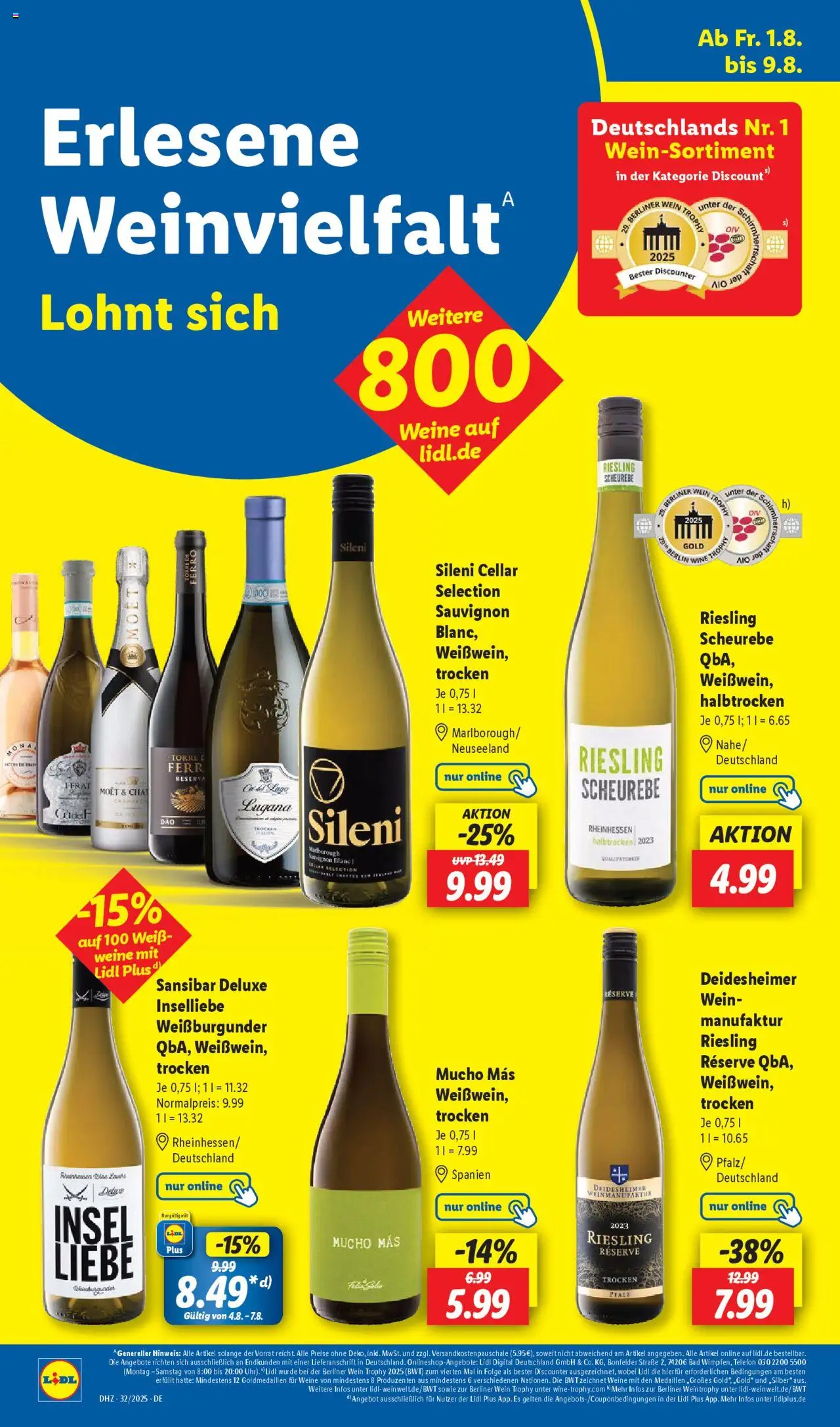 Lidl Prospekt Aarbergen - gültig ab dem 04.08.2025 | Seite: 48 | Produkte: Berliner, Bad, Wein, Telefon