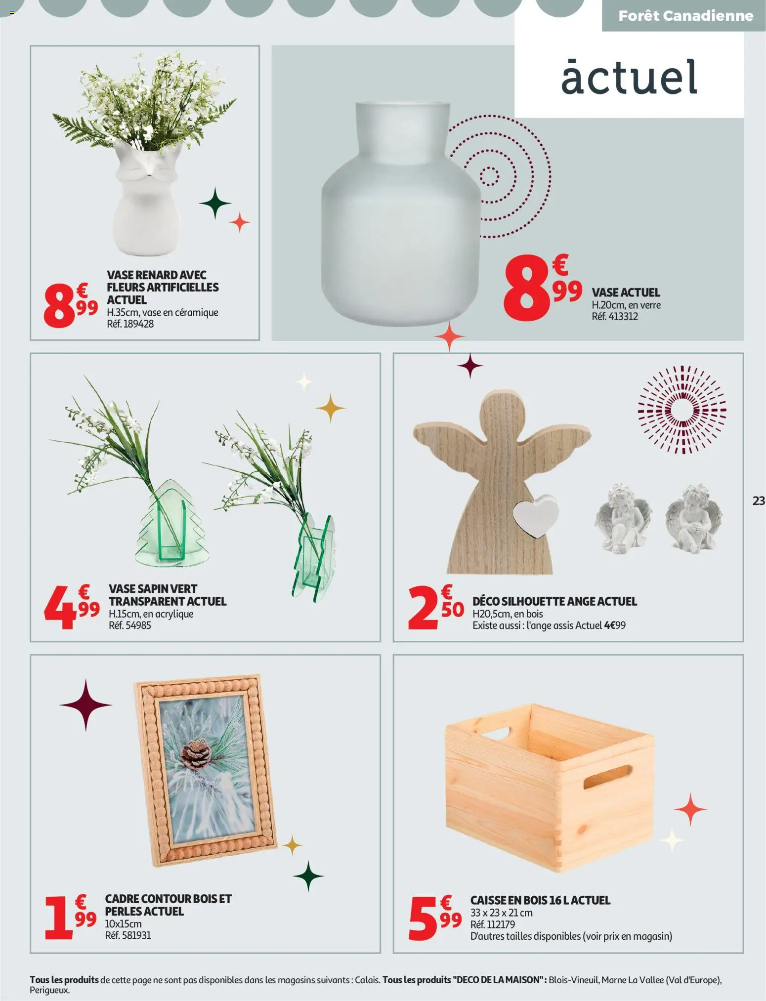 {H1} | Page: 23 | Produits: Caisse en bois, Vase, Cadre