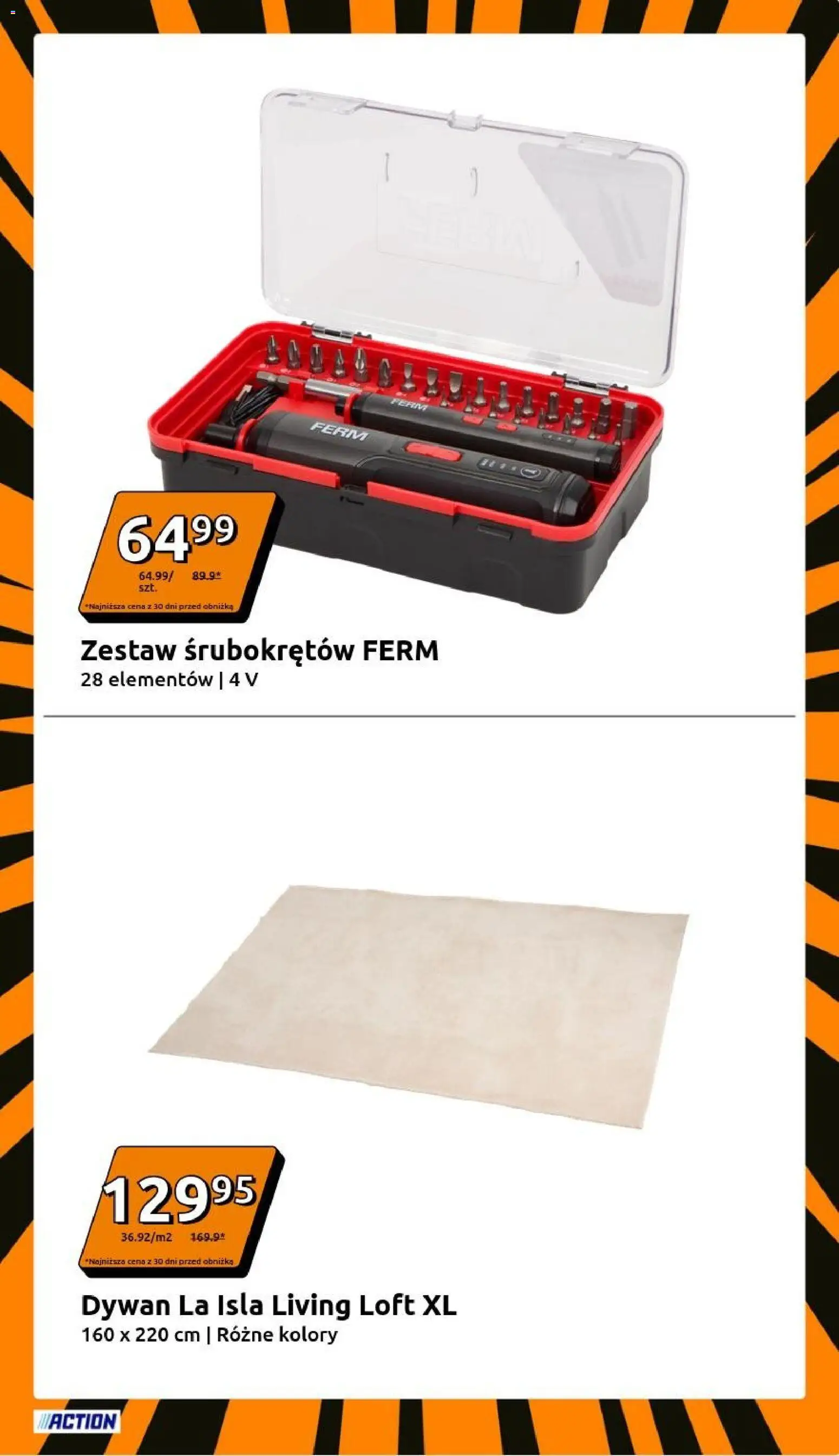 Action Gazetka od 26.11.2025 | Strona: 11 | Produkty: Dywan, Zestaw śrubokrętów
