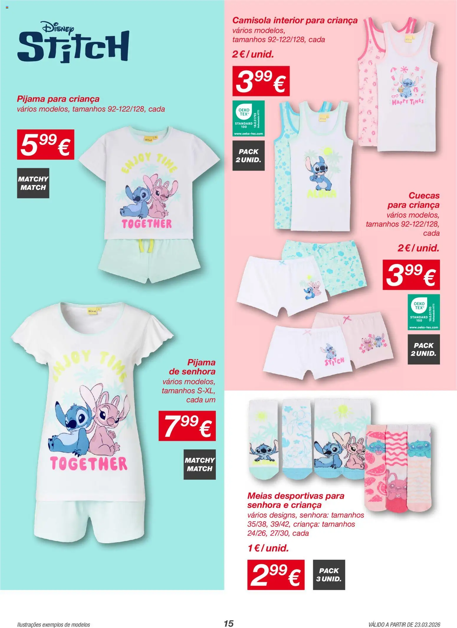 KIK folheto │ válido de 23.03.2026 | Página: 15 | Produtos: Camisola, Meias, Cuecas