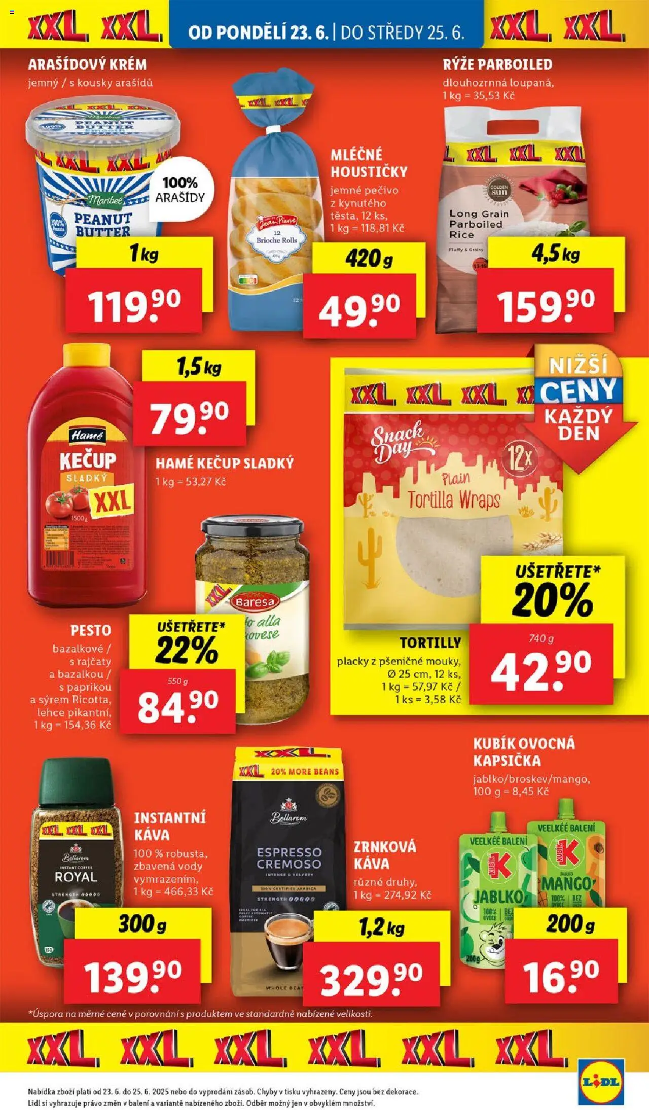 Lidl leták od 23.06.2025 | Strana: 17 | Produkty: Kečup, Krém, Rýže parboiled, Tortilly