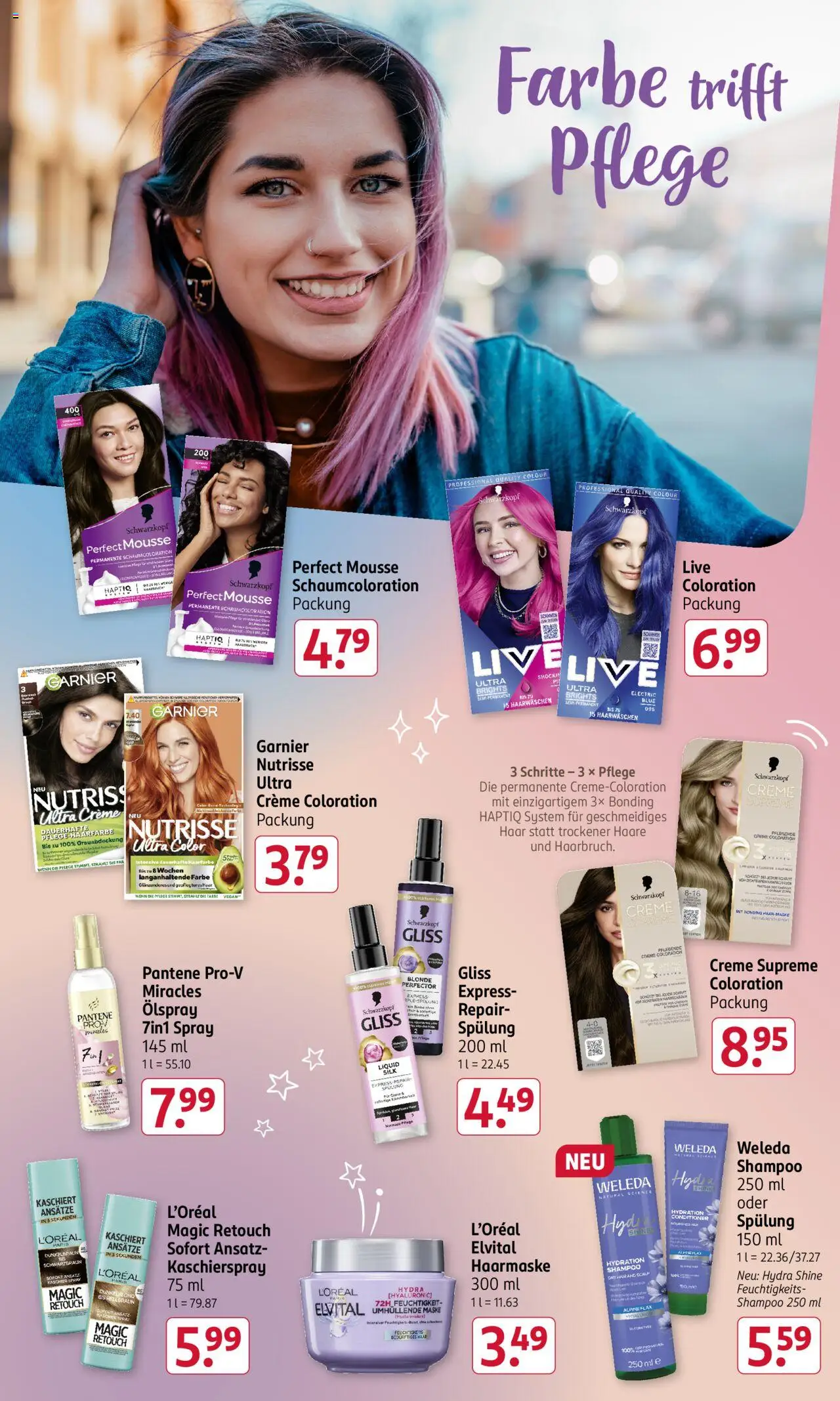 Rossmann Prospekt 	 – gültig ab 13.10.2025 | Seite: 21 | Produkte: Spülung, Haarmaske, Haarfarbe, Creme