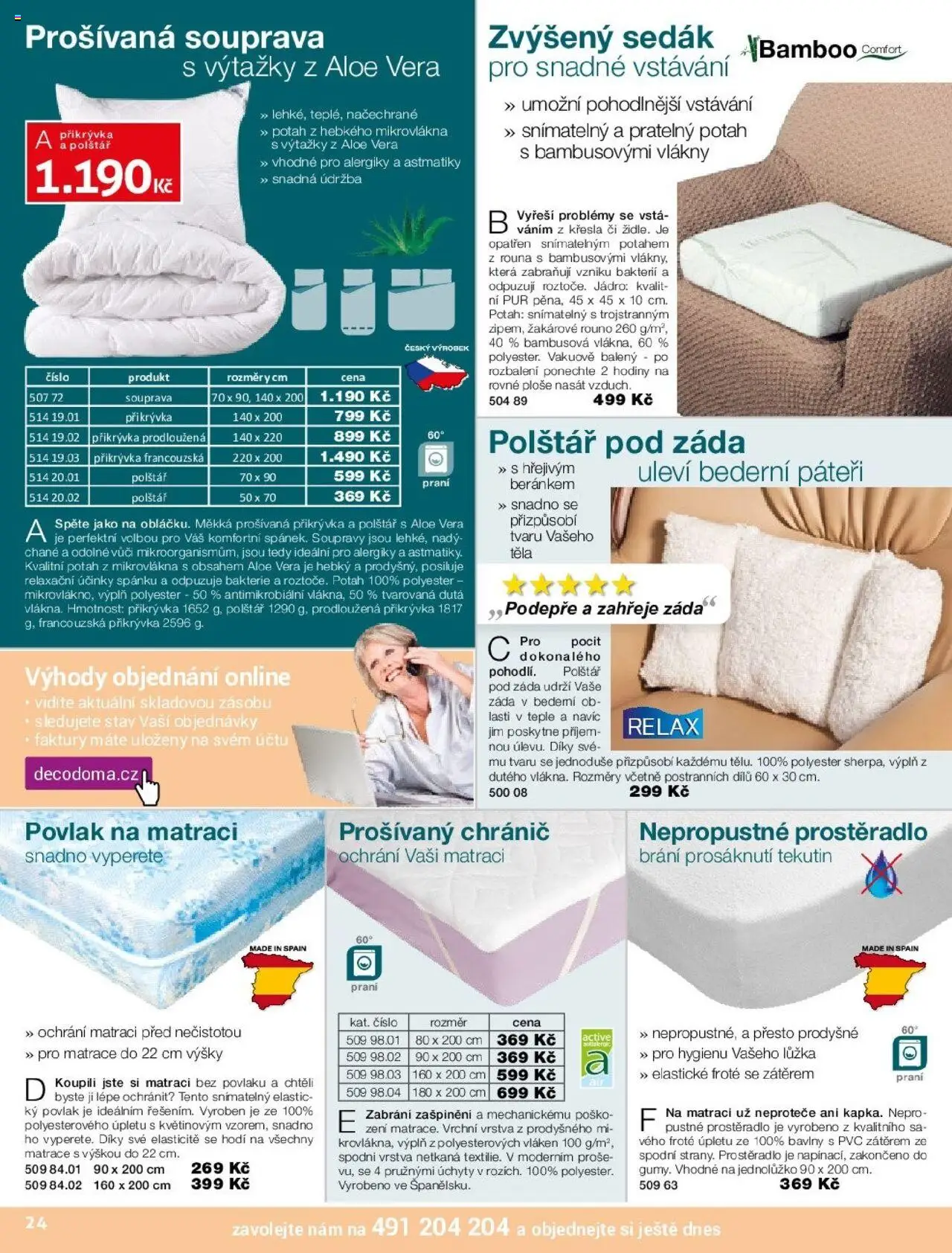 Decodoma katalog Vánoce 2025 od 09.10.2025 | Strana: 24 | Produkty: Hodiny, Křesla, Matrace, Přikrývka