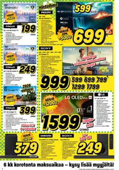 Veikon Kone-mainoslehti voimassa 07.04.2026 alkaen | Sivu: 2 | Tuotteet: Soundbar, Näyttö, TV, Televisio