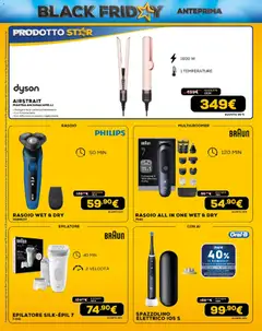 Anteprima del volantino Euronics - Black Friday valido a partire dal 31.10.2025 | Pagina: 18 | Prodotti: Spazzolino, Epilatore, Asciugacapelli, Spazzolino elettrico