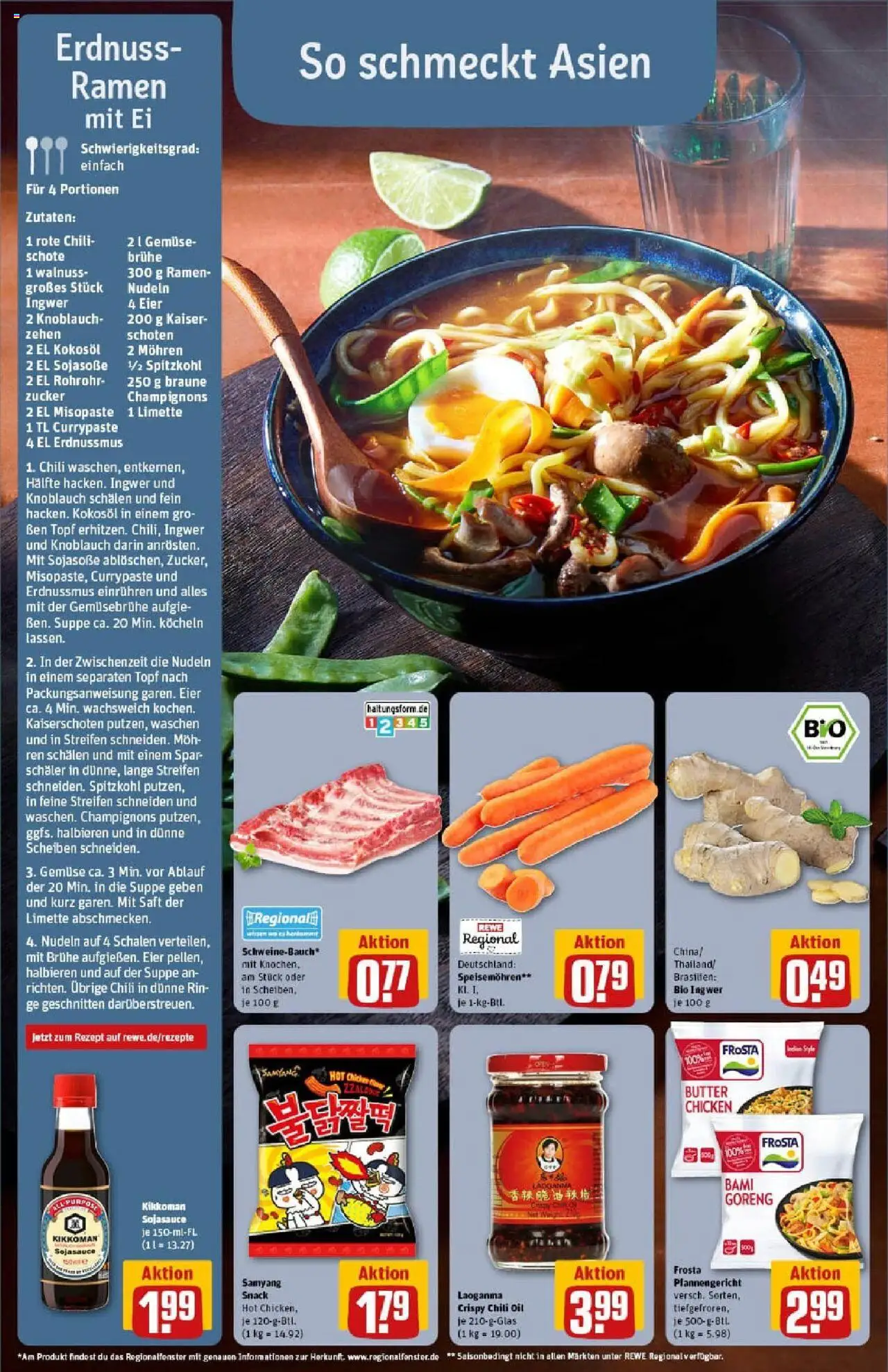 Rewe prospekt Pattensen	 – gültig ab 01.09.2025 | Seite: 4 | Produkte: Frosta, Champignons, Zucker, Nudeln