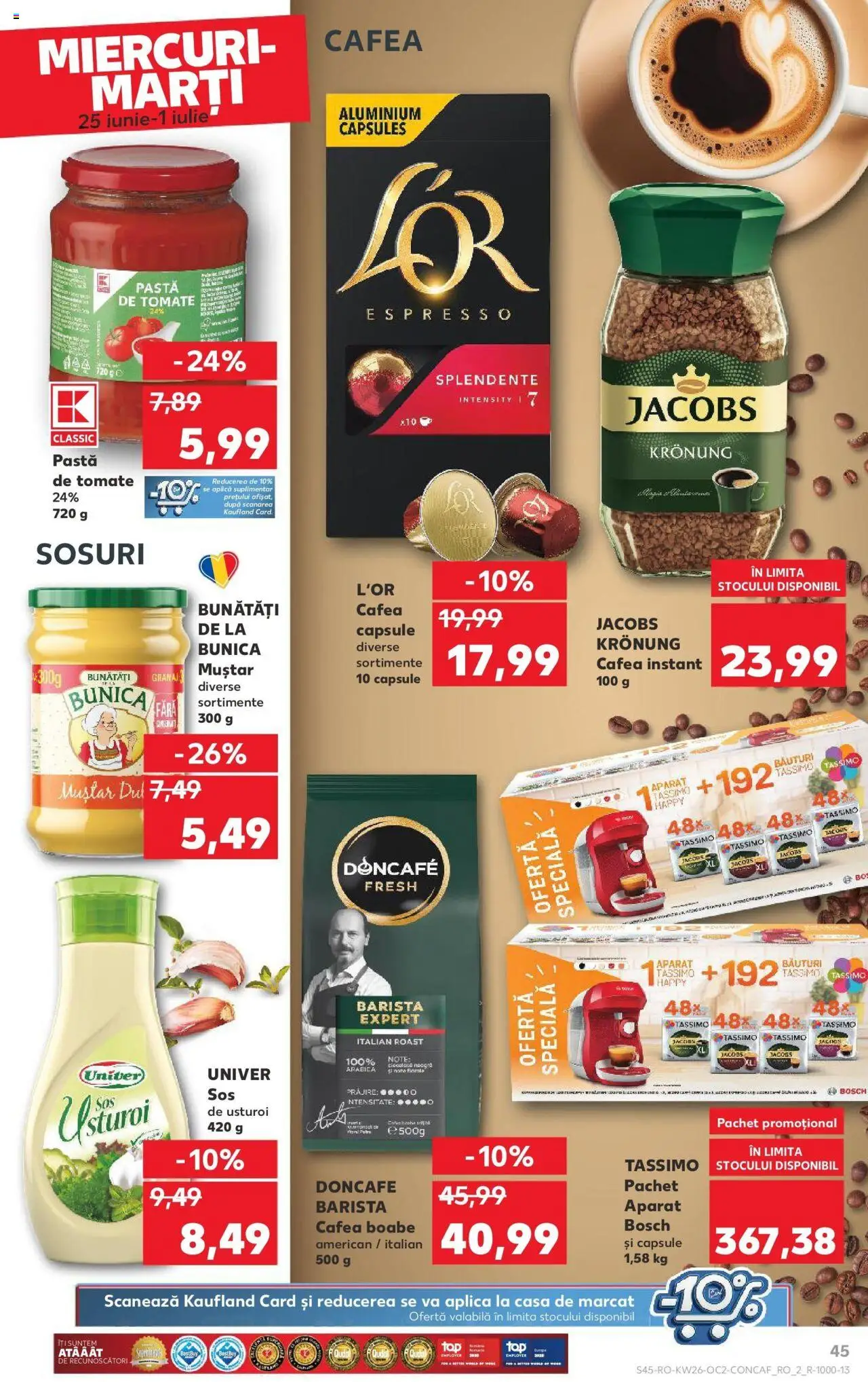 Catalog Kaufland - Bucureşti – valabil de la 25.06.2025 | Pagină: 45 | Produse: Köpek çiti, Pastă de tomate, Muștar, Usturoi