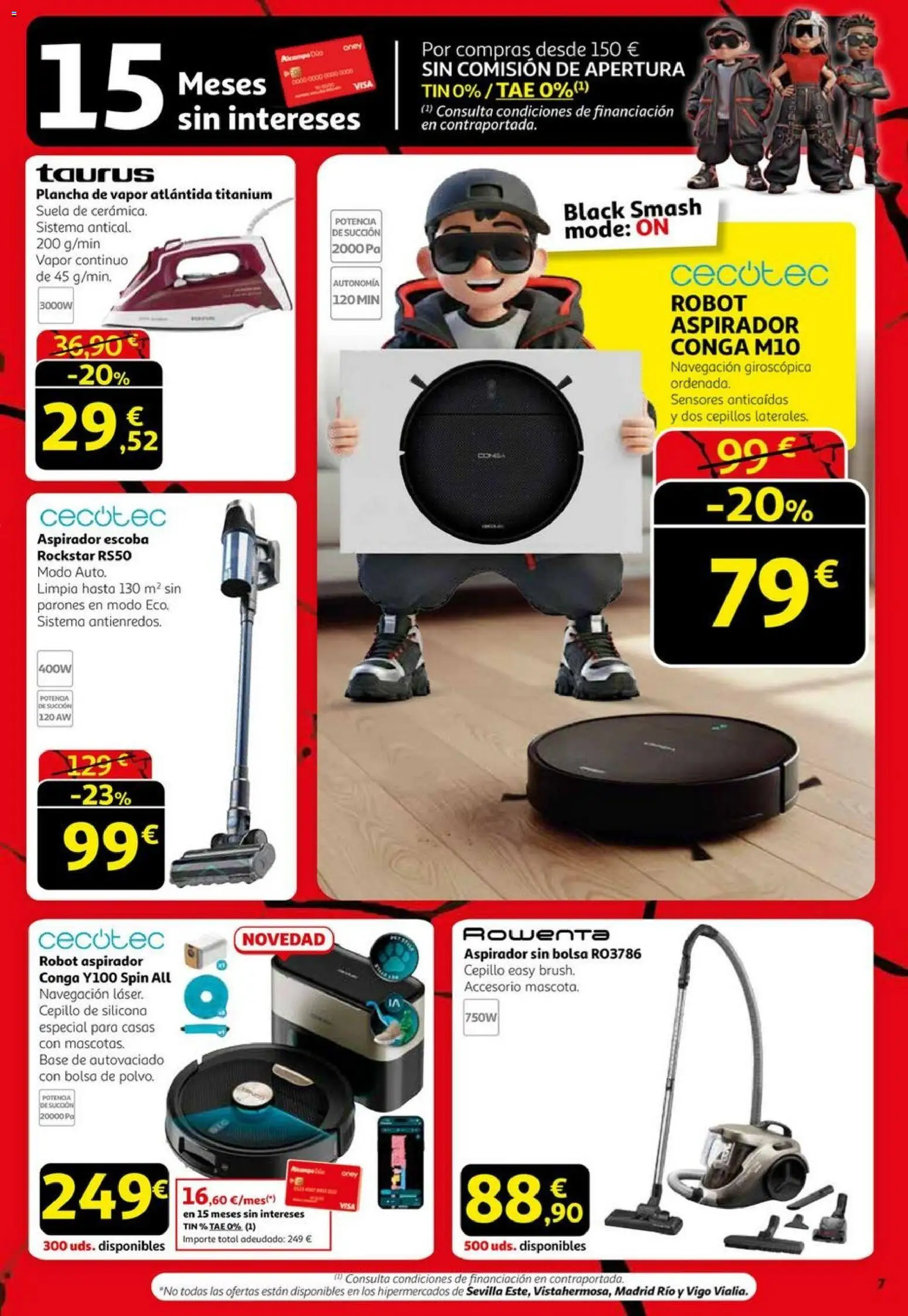 Alcampo - Black Friday  │ válido desde el 06.11.2025 | Página: 7 | Productos: Cepillo, Escoba, Plancha, Navegación