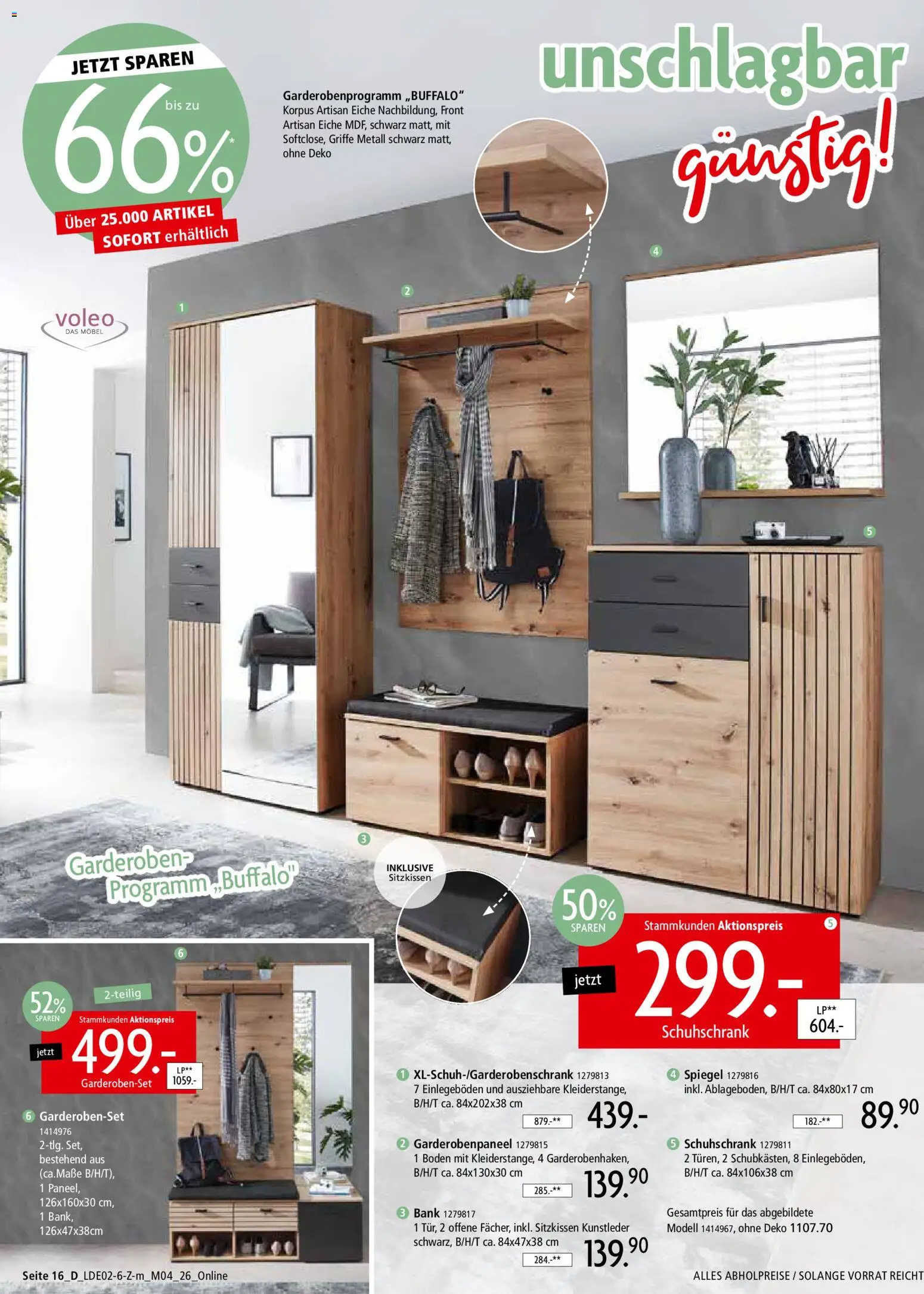 Zurbrüggen Prospekt 	 – gültig ab 22.02.2026 | Seite: 30 | Produkte: Spiegel, Garderobenset