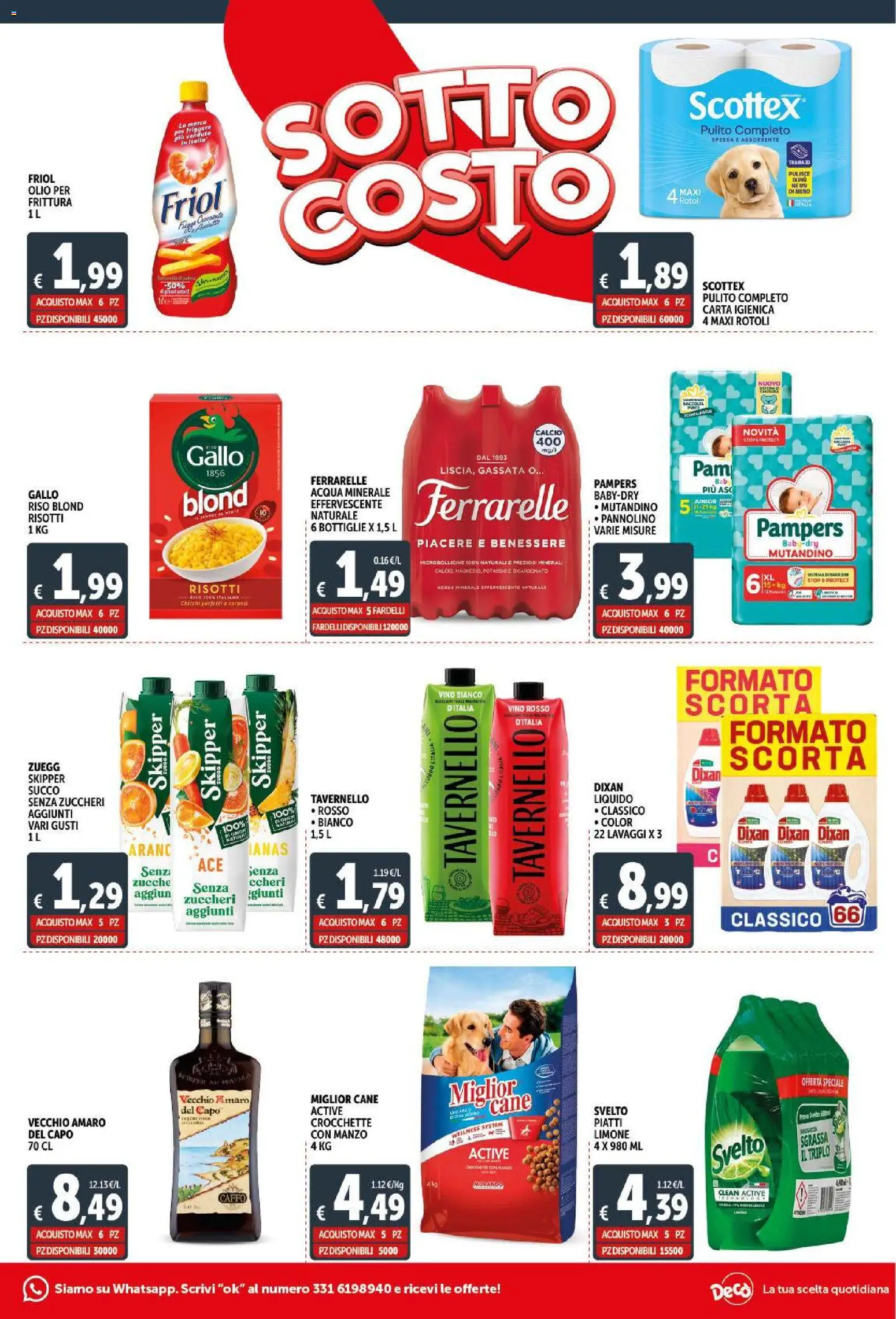 Volantino Decò del 30.01.2026 | Pagina: 3 | Prodotti: Limone, Olio, Vino, Ferrarelle