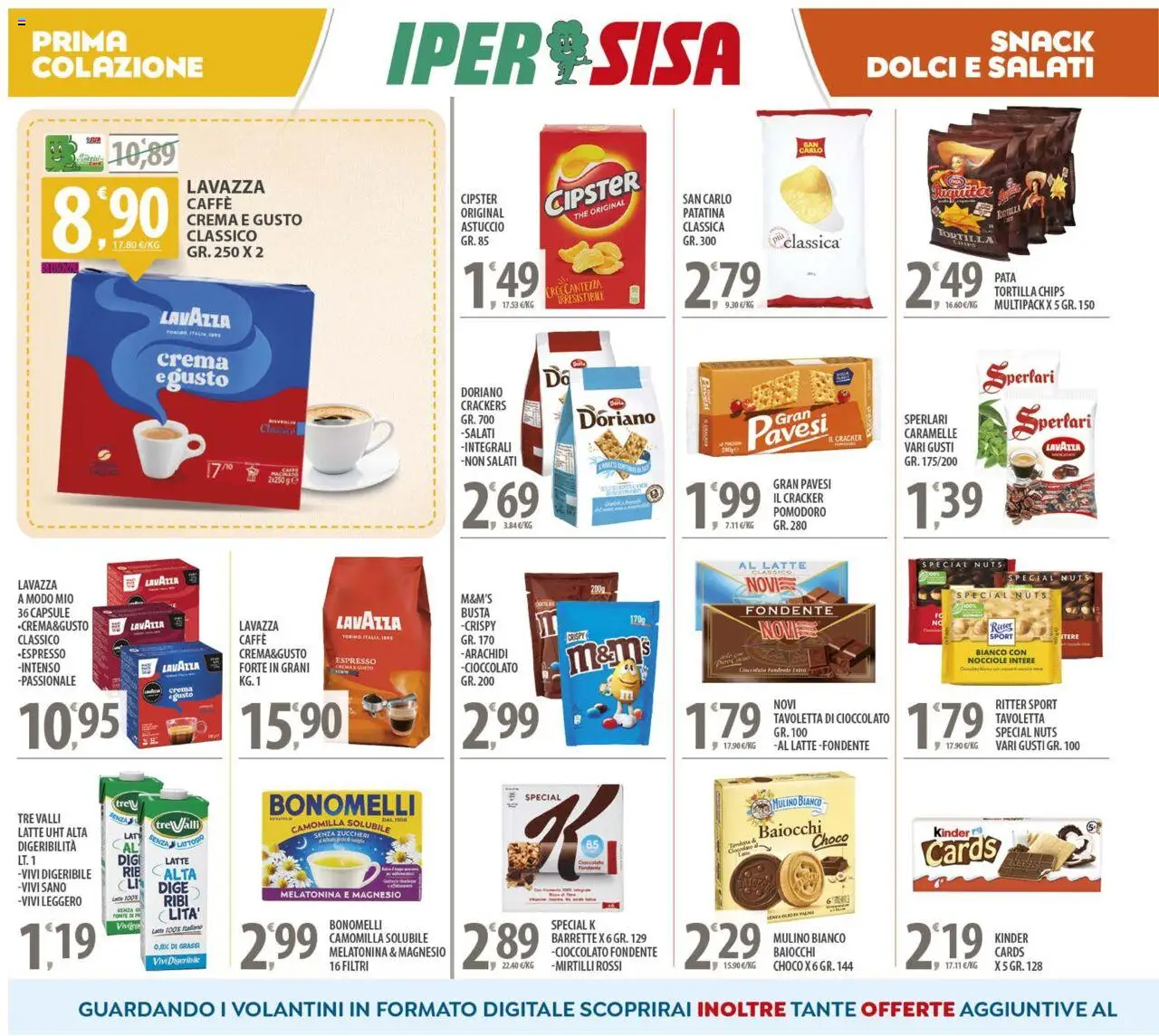 Volantino SISA del 23.09.2025 | Pagina: 10 | Prodotti: Cioccolato, Pomodoro, Latte, Astuccio