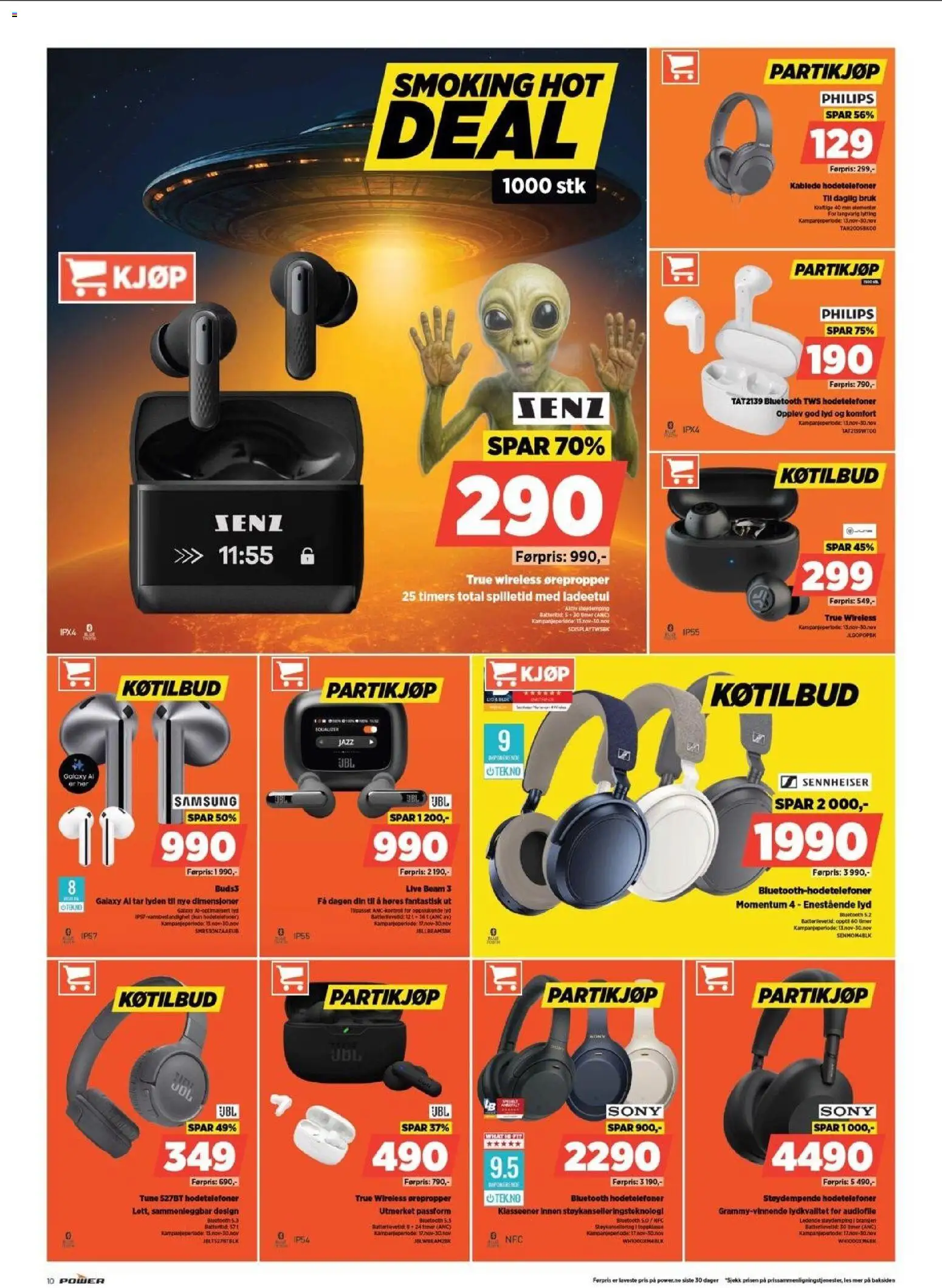 {H1} | Side: 10 | Produkter: Lyd, Hodetelefoner, Суміш дитяча, Ørepropper