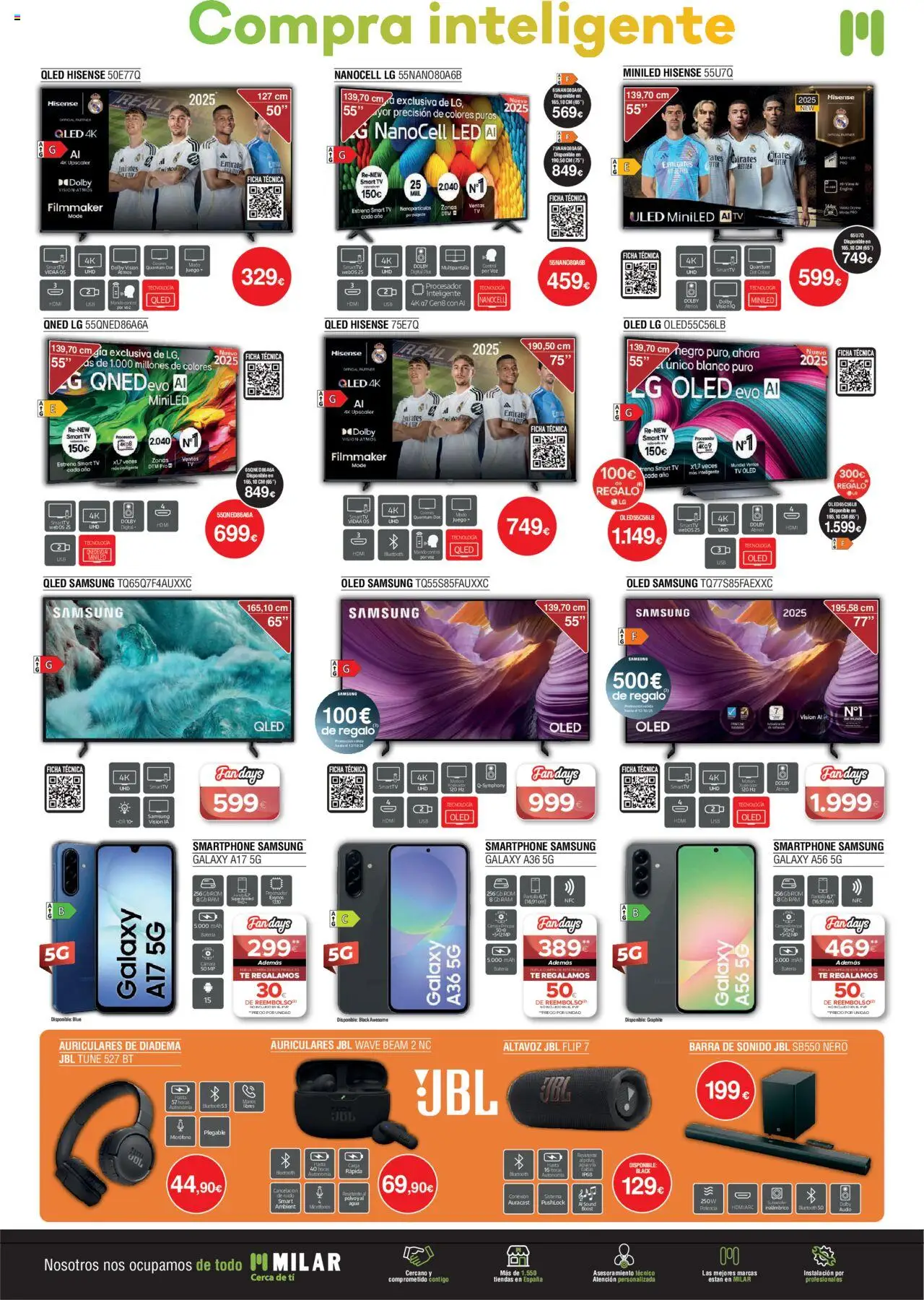 Milar folleto │ válido desde el 01.10.2025 | Página: 2 | Productos: Καλαμάρι, Smartphone, Altavoz, Batería