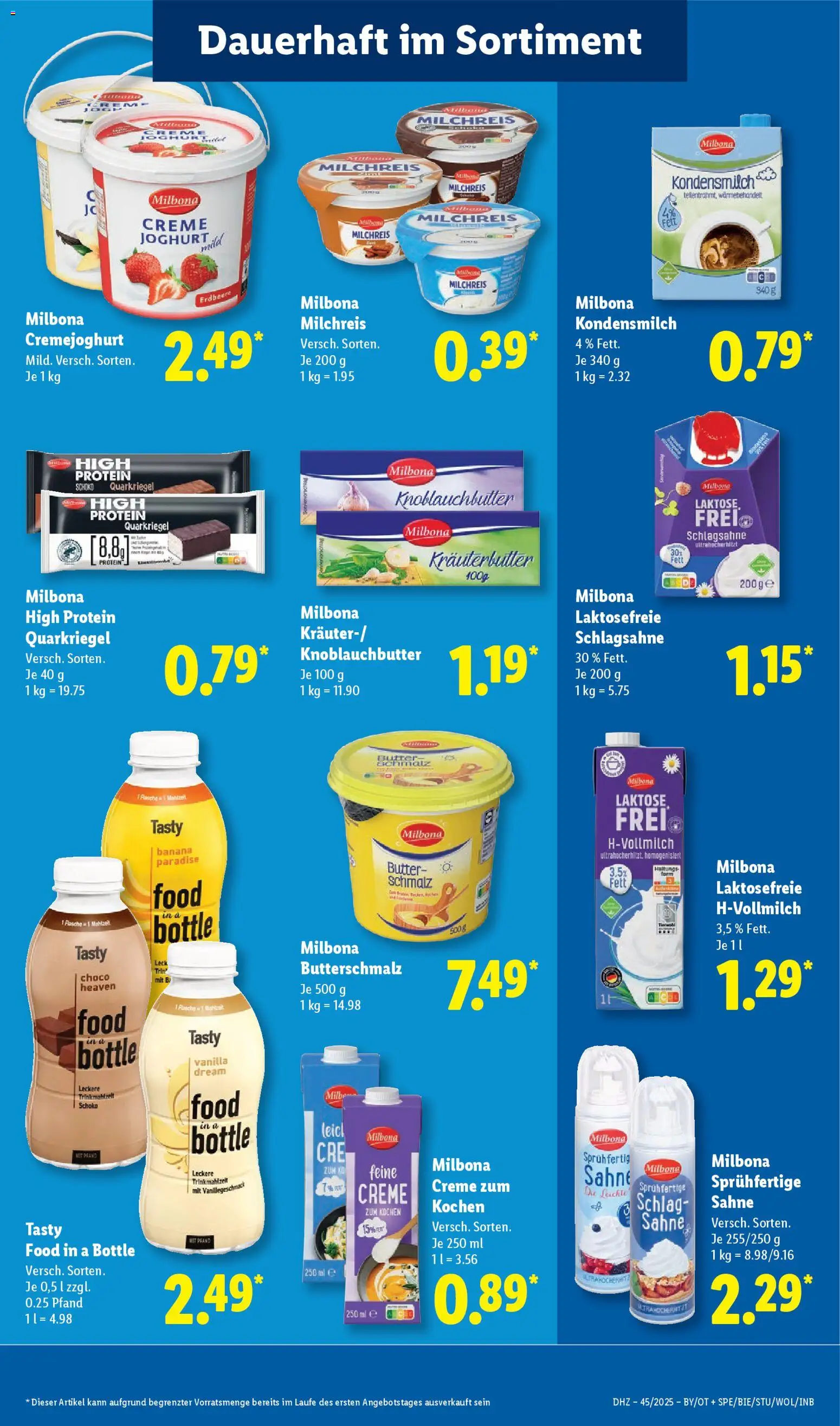 Lidl Prospekt Heppenheim – gültig ab 03.11.2025 | Seite: 11 | Produkte: Butter, Kräuterbutter, Creme, Sahne